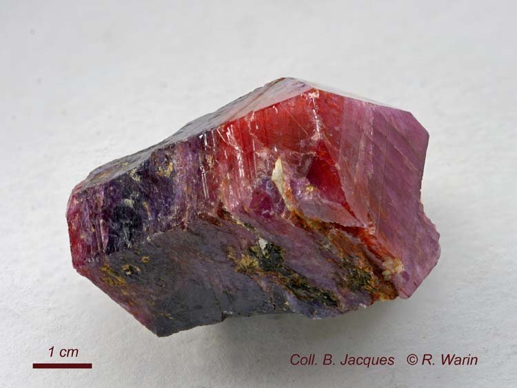 Corundum (variety ruby)
(Autor: Roger Warin)