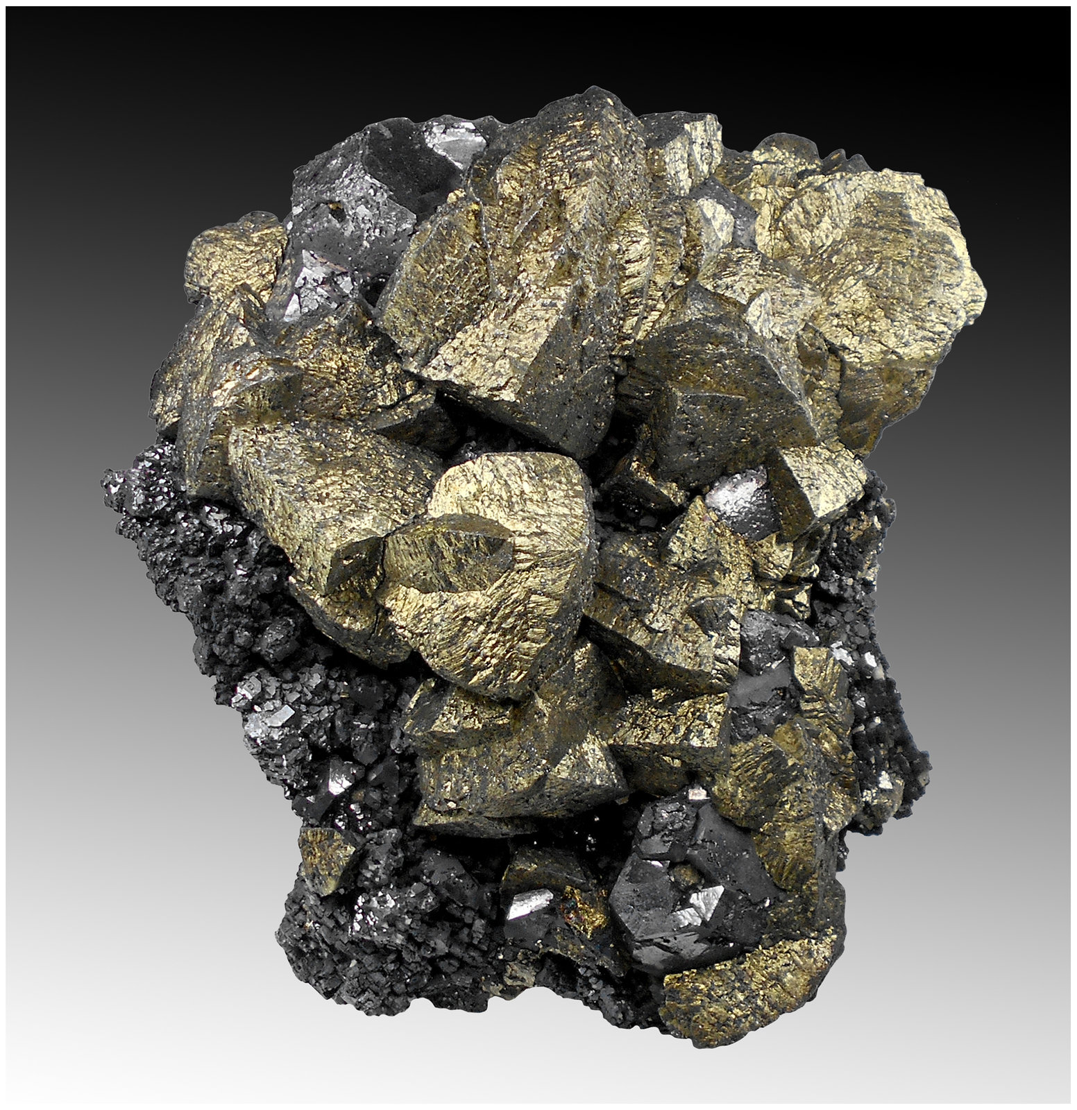 Chalcopyrite, Galena, Sphalerite and Pyrite
14 cm x 11 cm x 5 cm
(Autor: silvia)