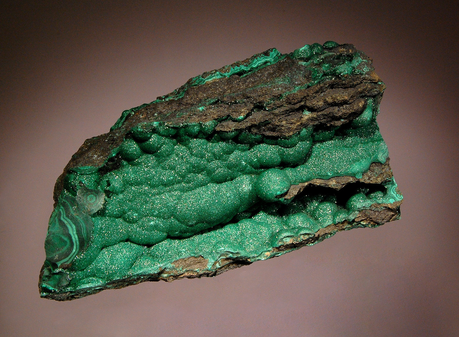 Malachite
6.5 x 12.5 cm
(Autor: Michael Shaw)