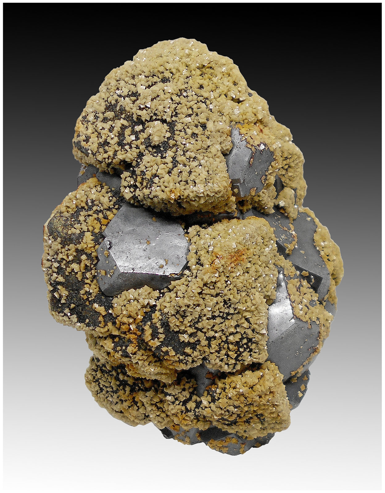 Galena with Dolomite (variety Fe-bearing dolomite)
110 mm x 80  mm x 60 mm
(Autor: silvia)