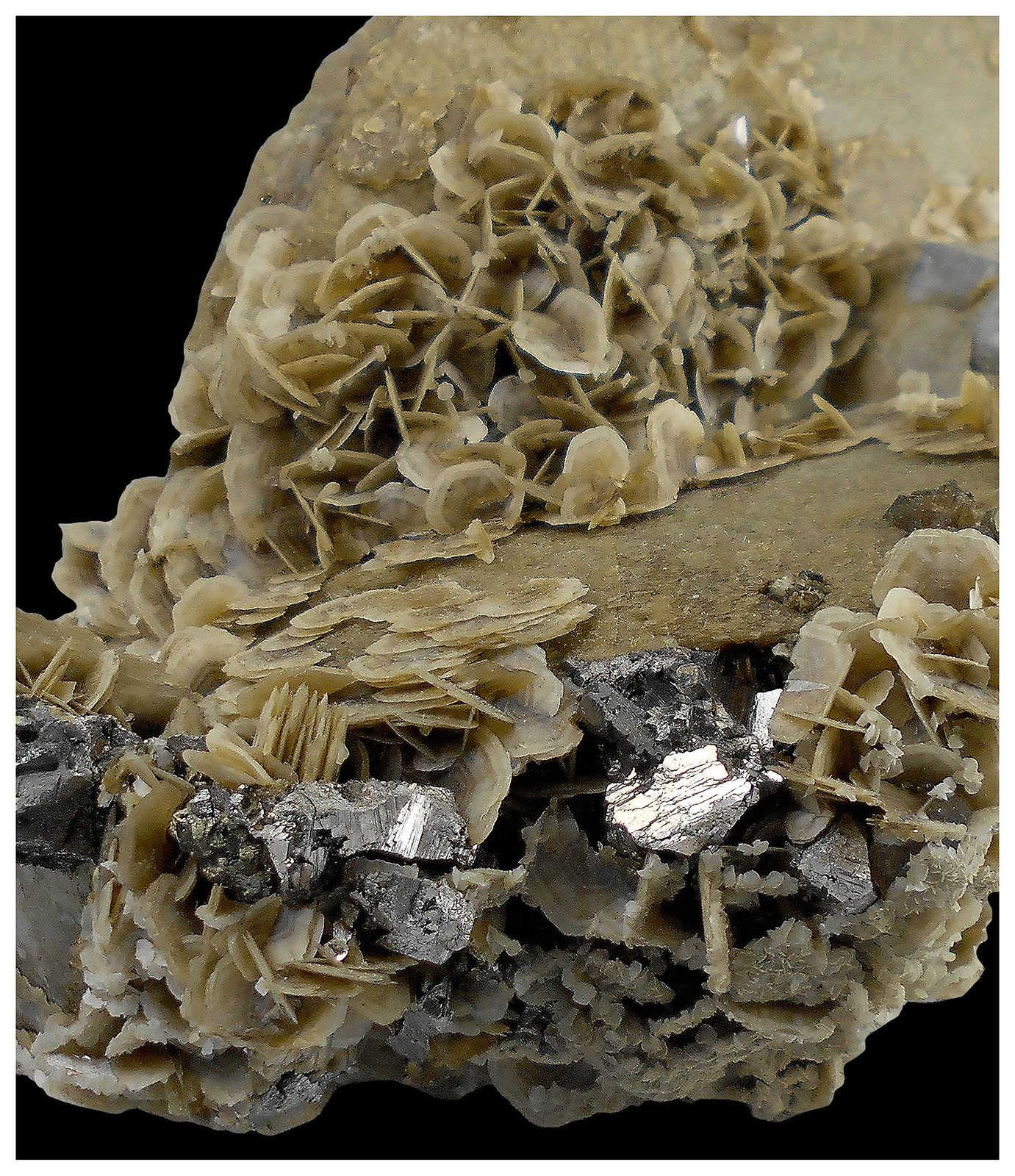 Siderite, Fluorapatite, Quartz, Arsenopyrite, Pyrite
14 cm x 11 cm x 8 cm
(Autor: silvia)
