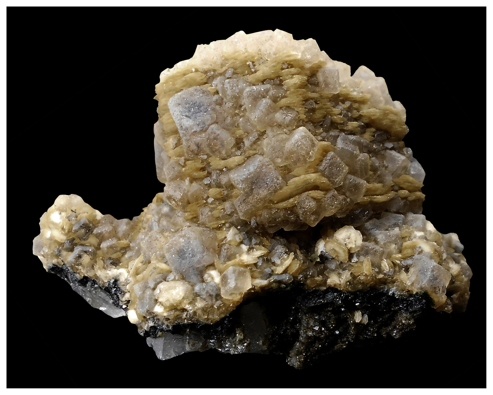 Siderite, Fluorite, Ferberite, Arsenopyrite, Quartz
7 cm x 6 cm x 5 cm
(Autor: silvia)