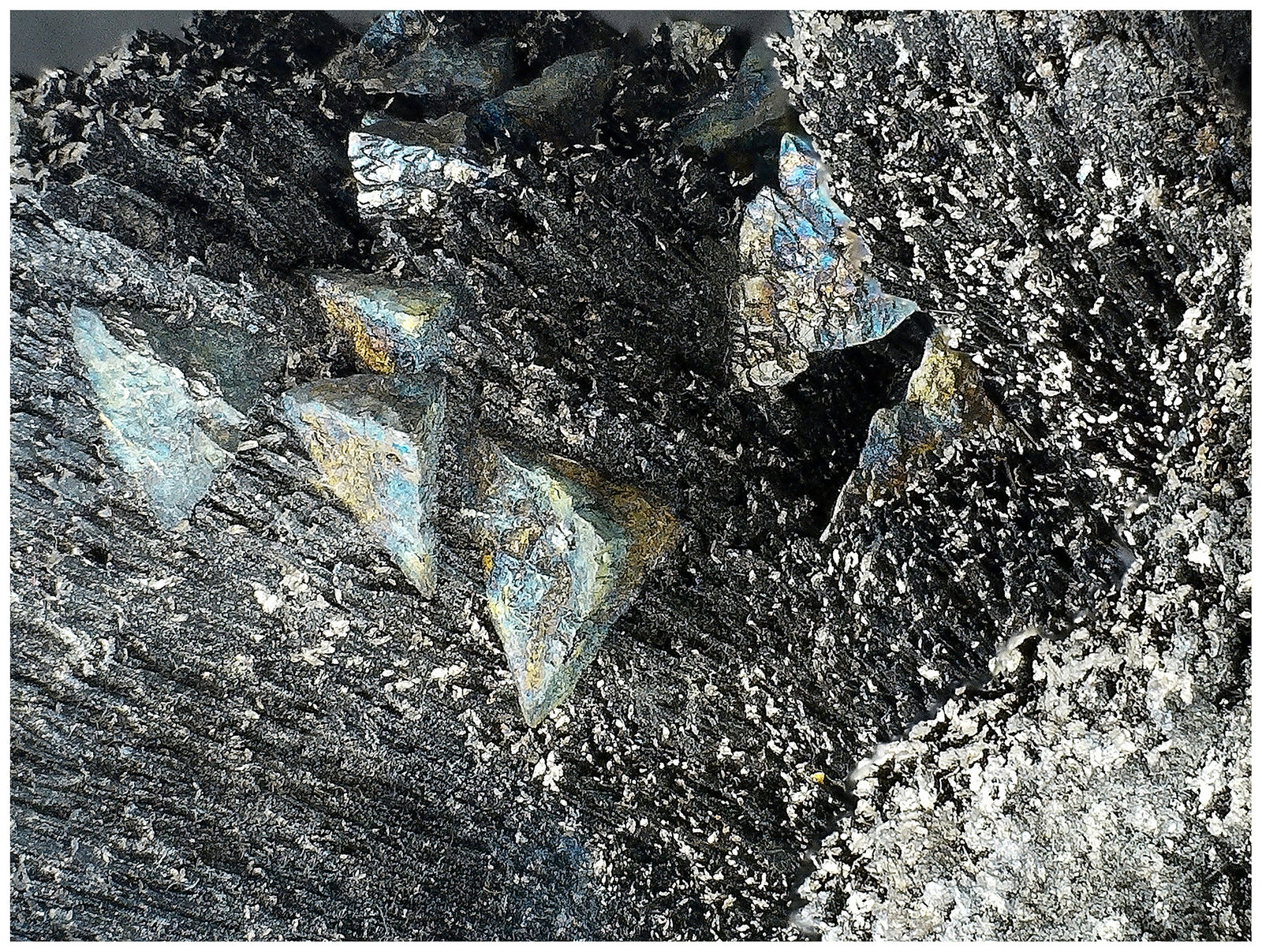 Berthierite, Stibnite, Tetrahedrite
16 cm x 14 cm x 7 cm
(Autor: silvia)