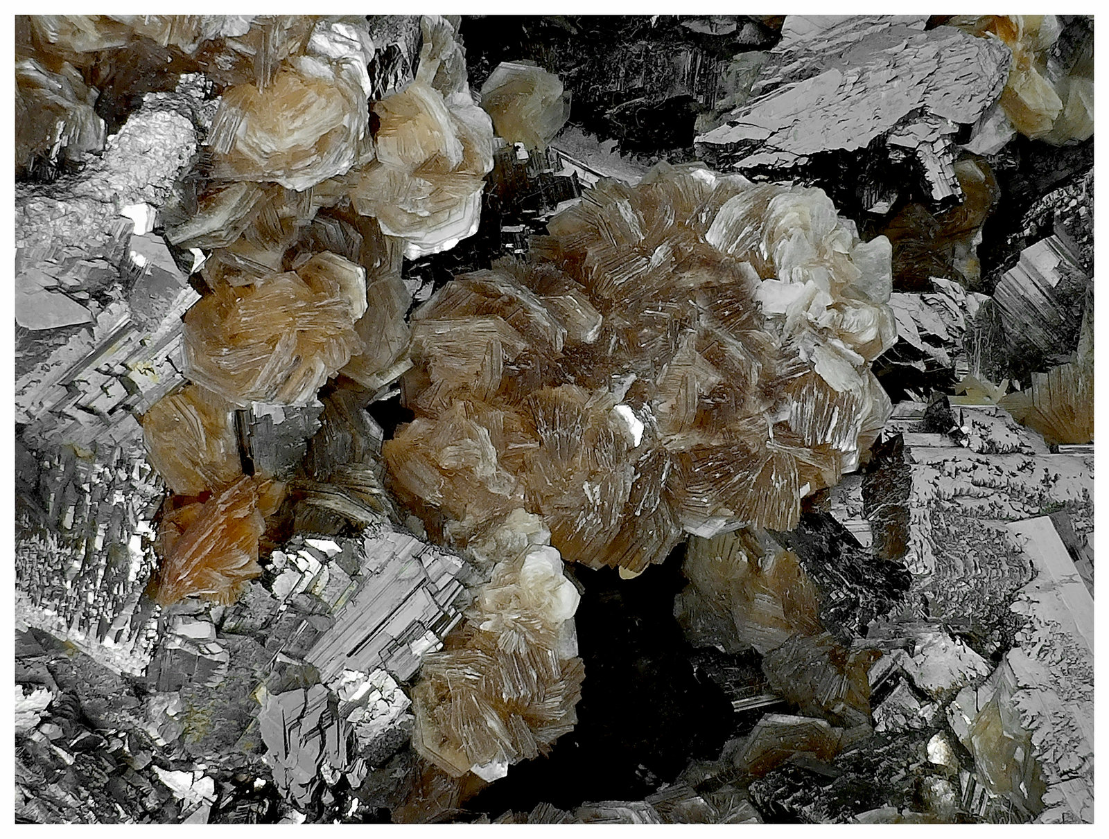 Arsenopyrite, Sphalerite, Siderite, Muscovite
23 cm x 16 cm x 8cm
(Autor: silvia)