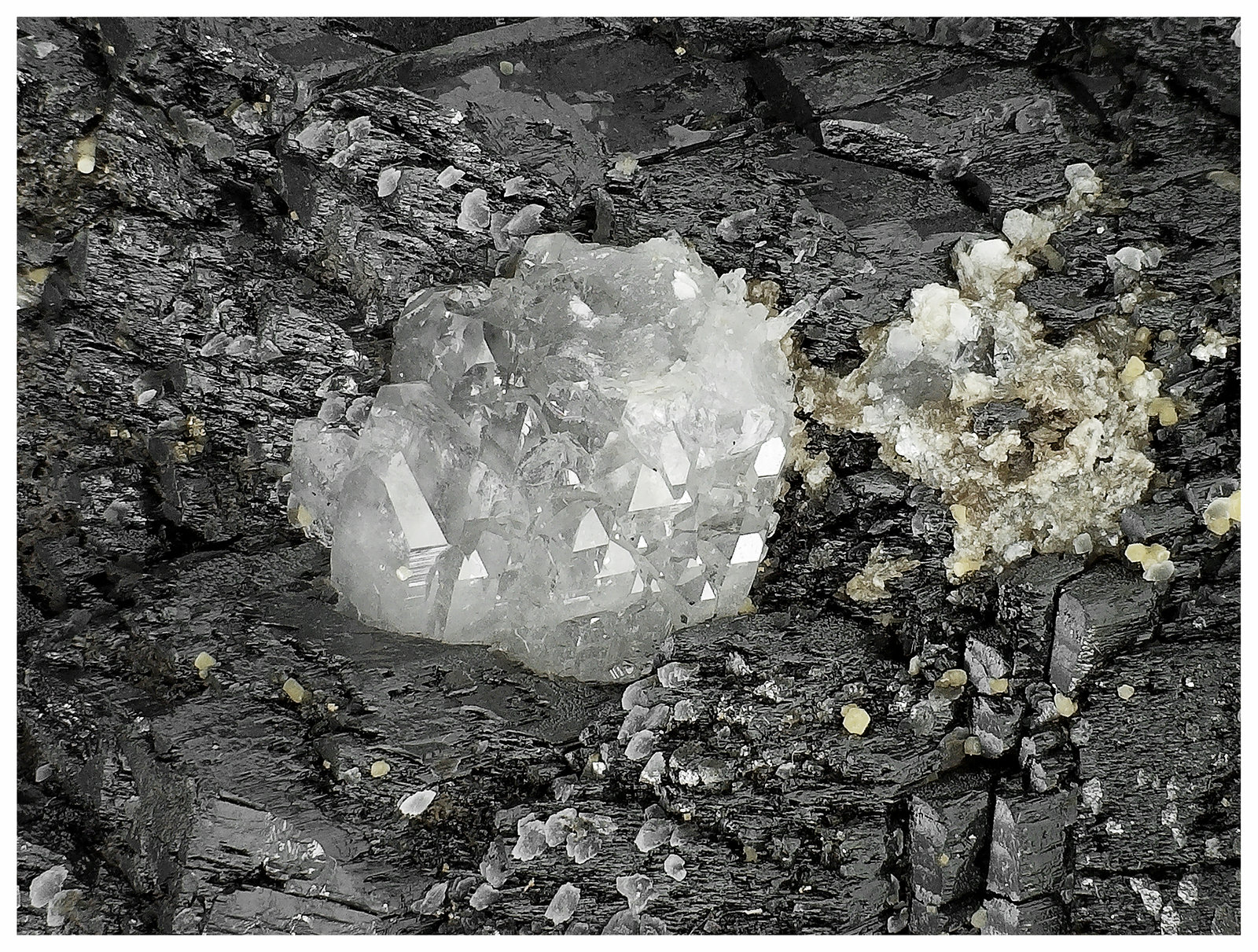 Ferberite, Quartz, Muscovite, Siderite
16 cm x 14 cm x 10 cm
(Autor: silvia)