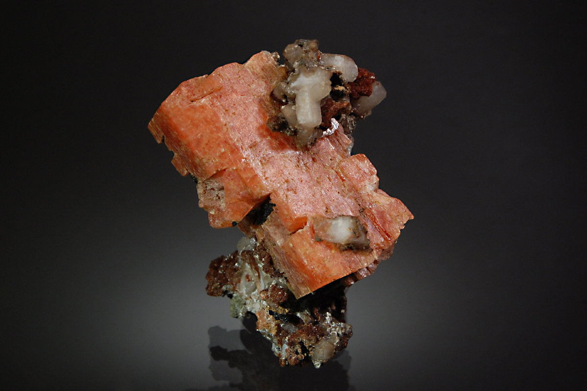 Serandite with Natrolite, Rhodochrosite and Aegirine
6.0 x 6.6 cm
(Autor: Michael Shaw)
