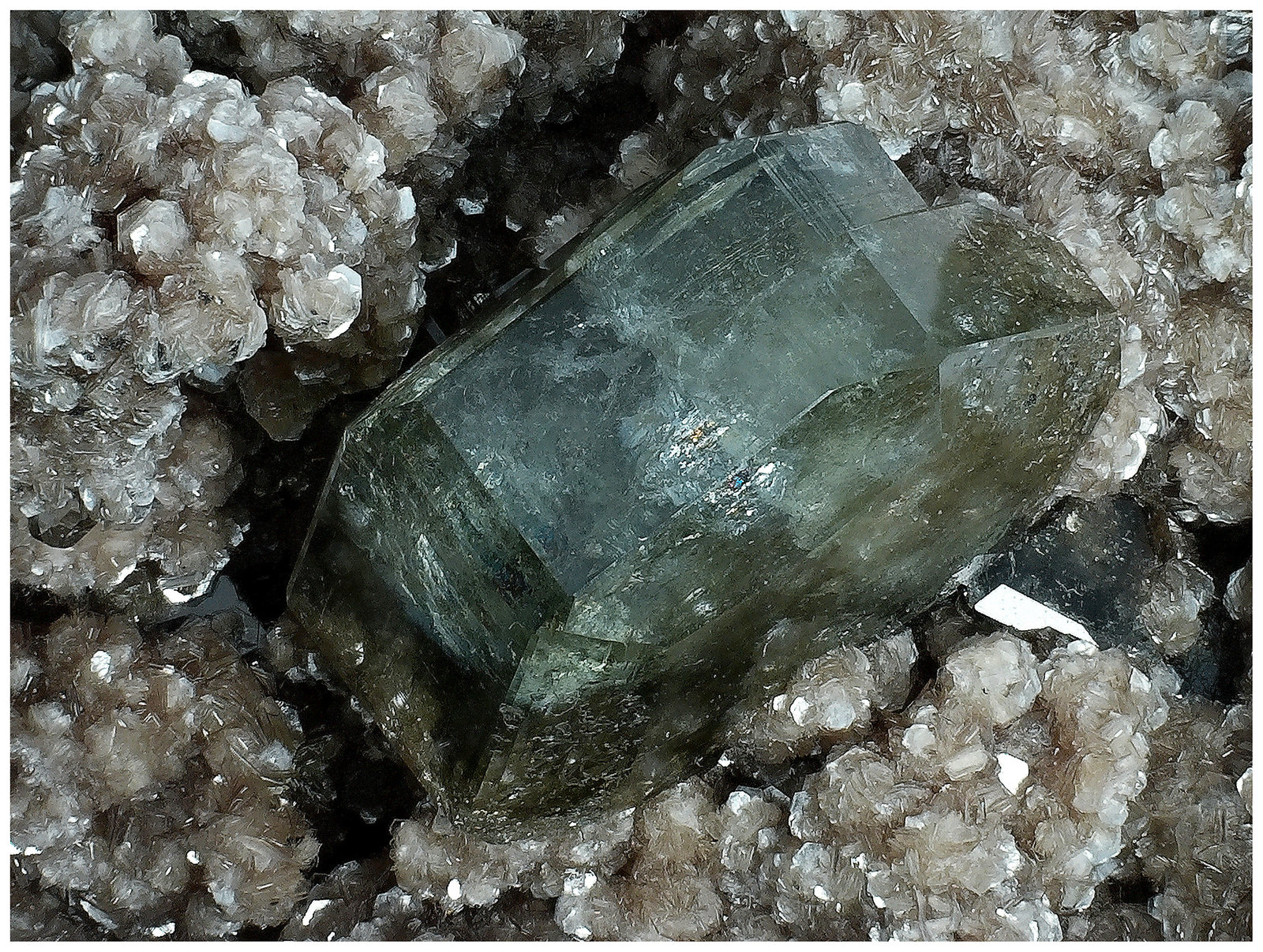 Fluorapatite, Muscovite
11 cm x 6 cm x 5 cm
(Autor: silvia)