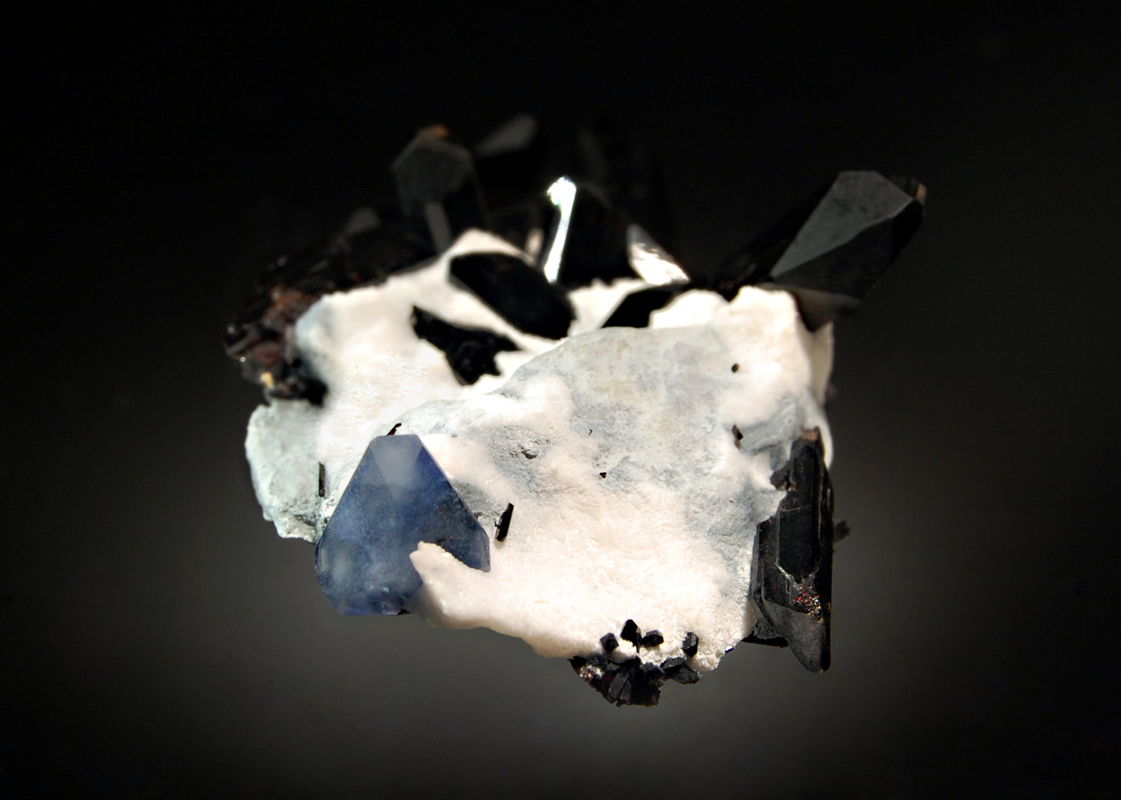 Benitoite
3.3 x 6.2 cm
(Autor: Michael Shaw)