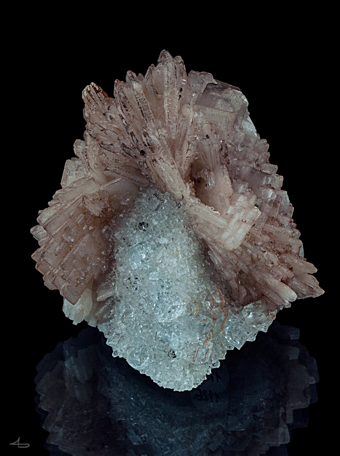Baryte, Fluorite
6,0 x 5,2 x 4,4 cm
(Autor: Niels Brouwer)