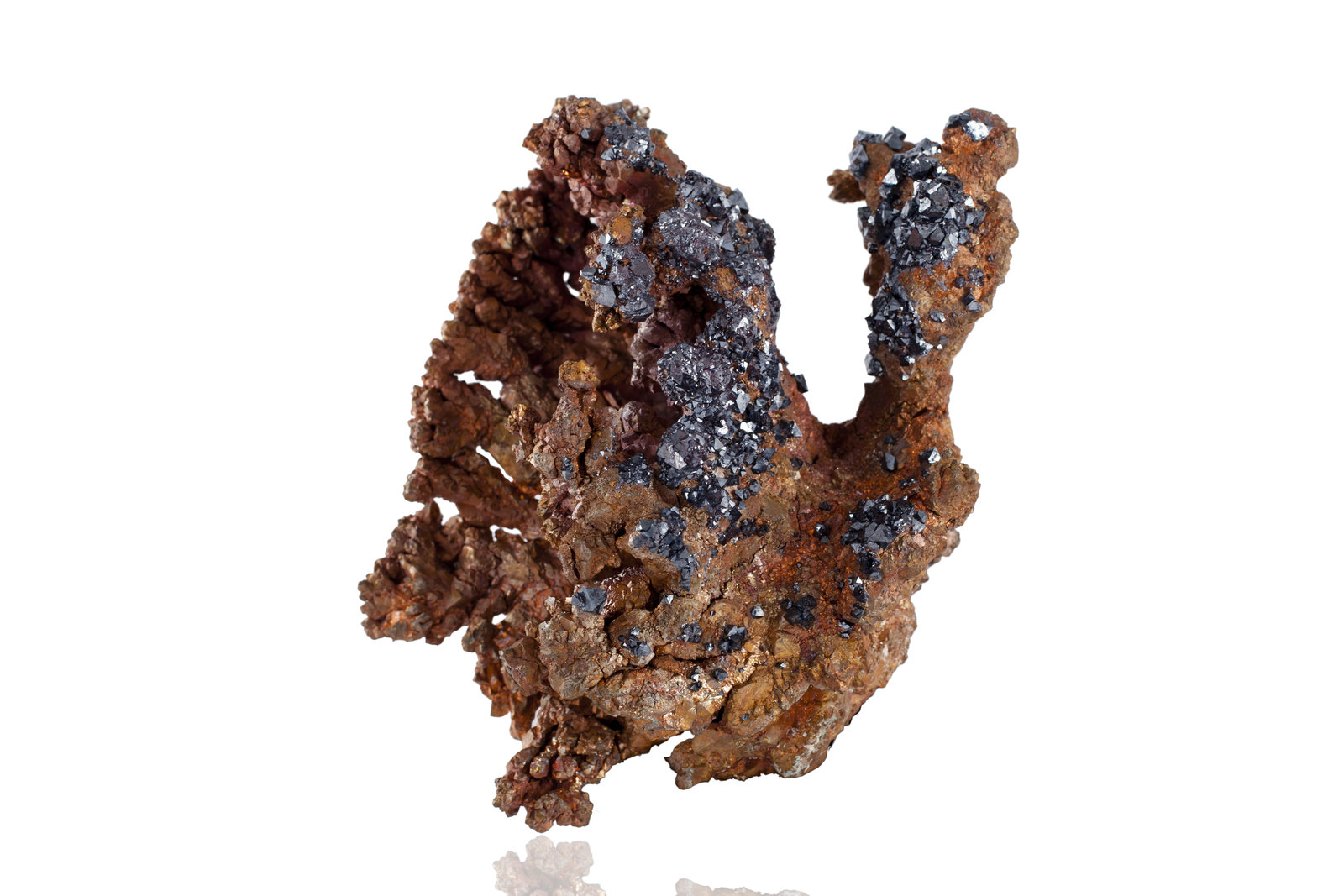 Copper and Cuprite
16,0	x	11,0	x	16,0	cm
(Autor: MIM Museum)