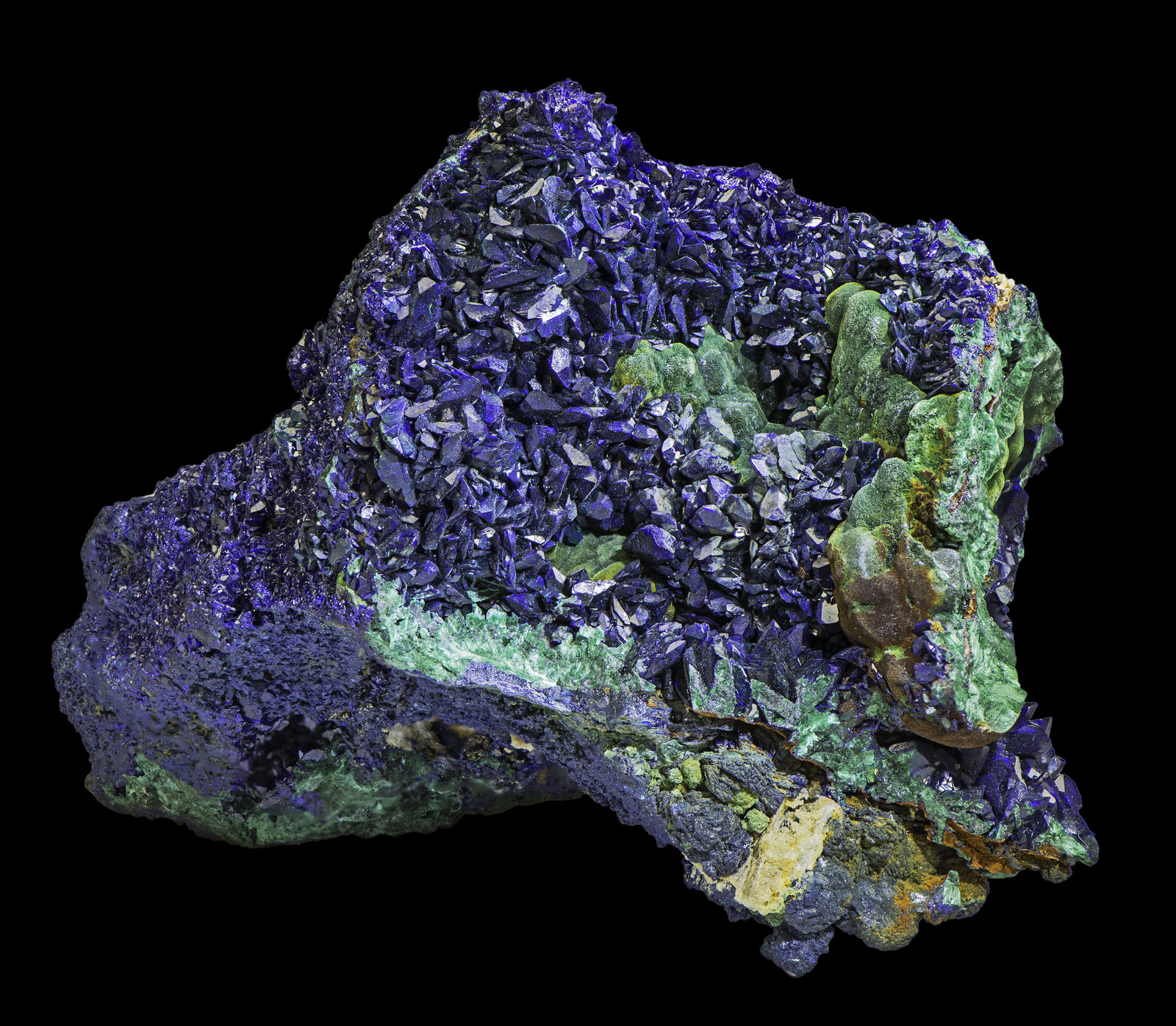 Azurite with Malachite
120 x 90 x 70 mm
(Autor: Rob Schnerr)