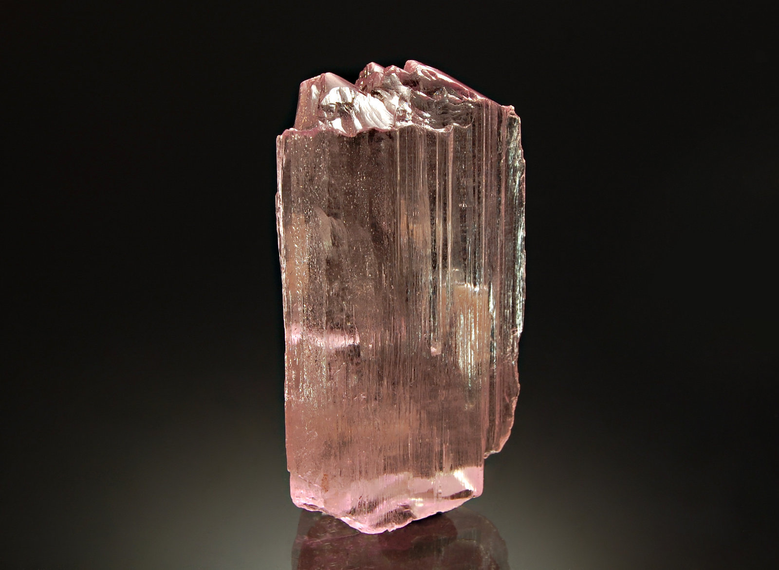 Spodumene var. kunzite
2.7 x 5.3 cm
(Autor: Michael Shaw)