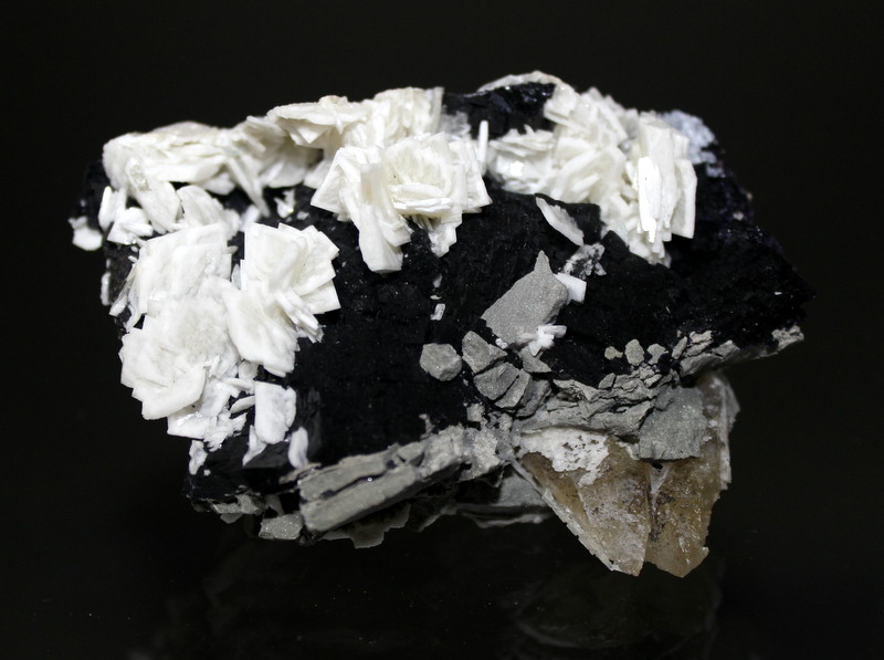 Barite, Fluorite, Calcite
10 x 8 x 5 cm
(Autor: Don Lum)