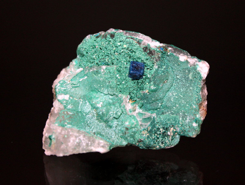 Boleite, Clinoatacamite, Gypsum
5.0 x 4.0 cm
(Autor: Don Lum)