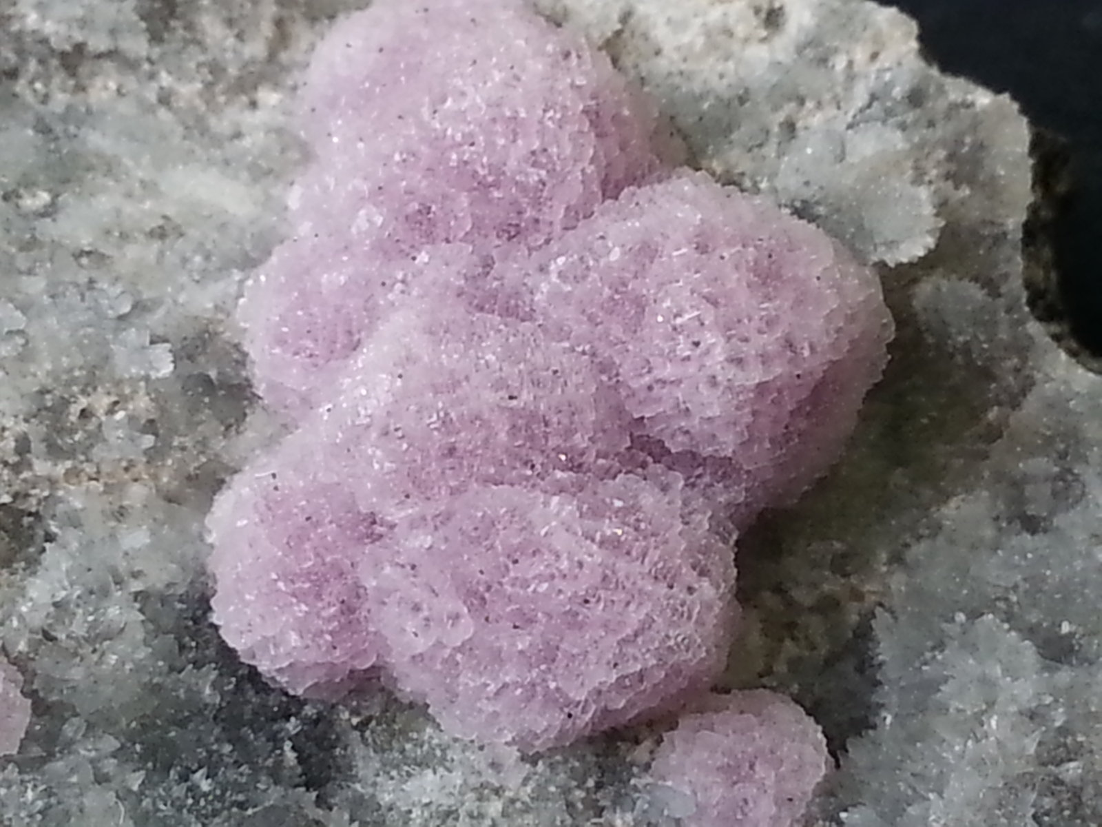 Fluorite on Calcite and Quartz
7 x 5 cm
(Autor: Volkmar Stingl)
