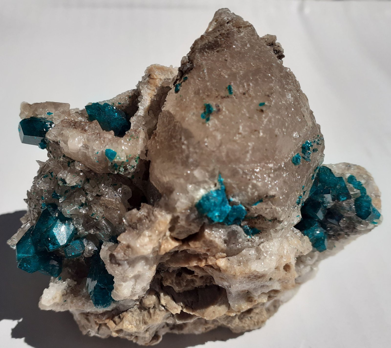 Dioptase, Quartz
8 x 7 cm
(Autor: Volkmar Stingl)