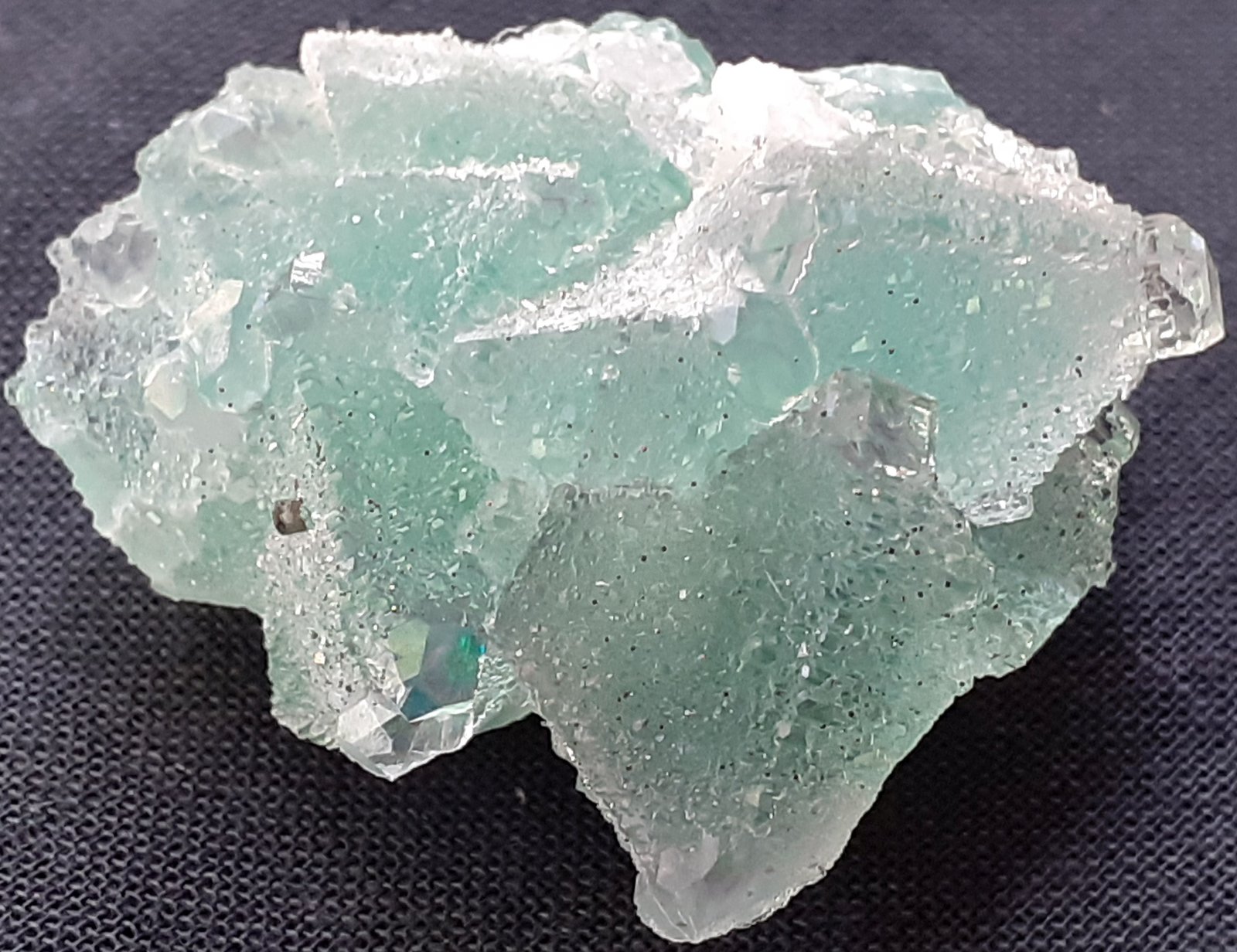 Fluorite, Pyrite
3 x 2,5 cm
(Autor: Volkmar Stingl)