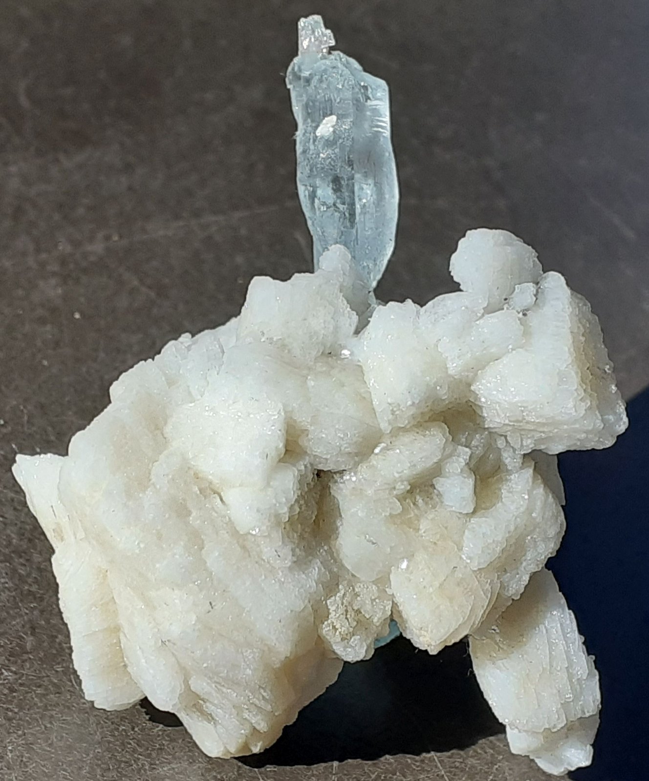 Beryl (variety Aquamarine), Albite, Muskovite
4,5 x 4 cm
(Autor: Volkmar Stingl)