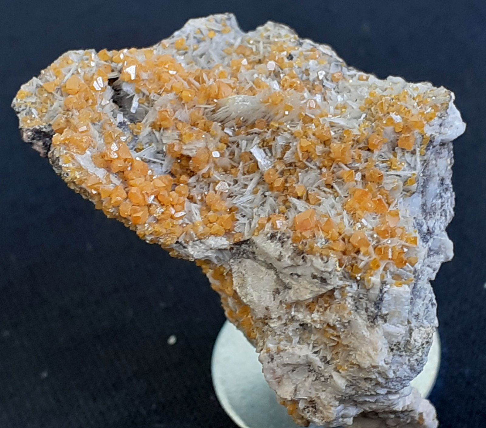 Wulfenite, Barite
3,5 x 2,5 cm
(Autor: Volkmar Stingl)