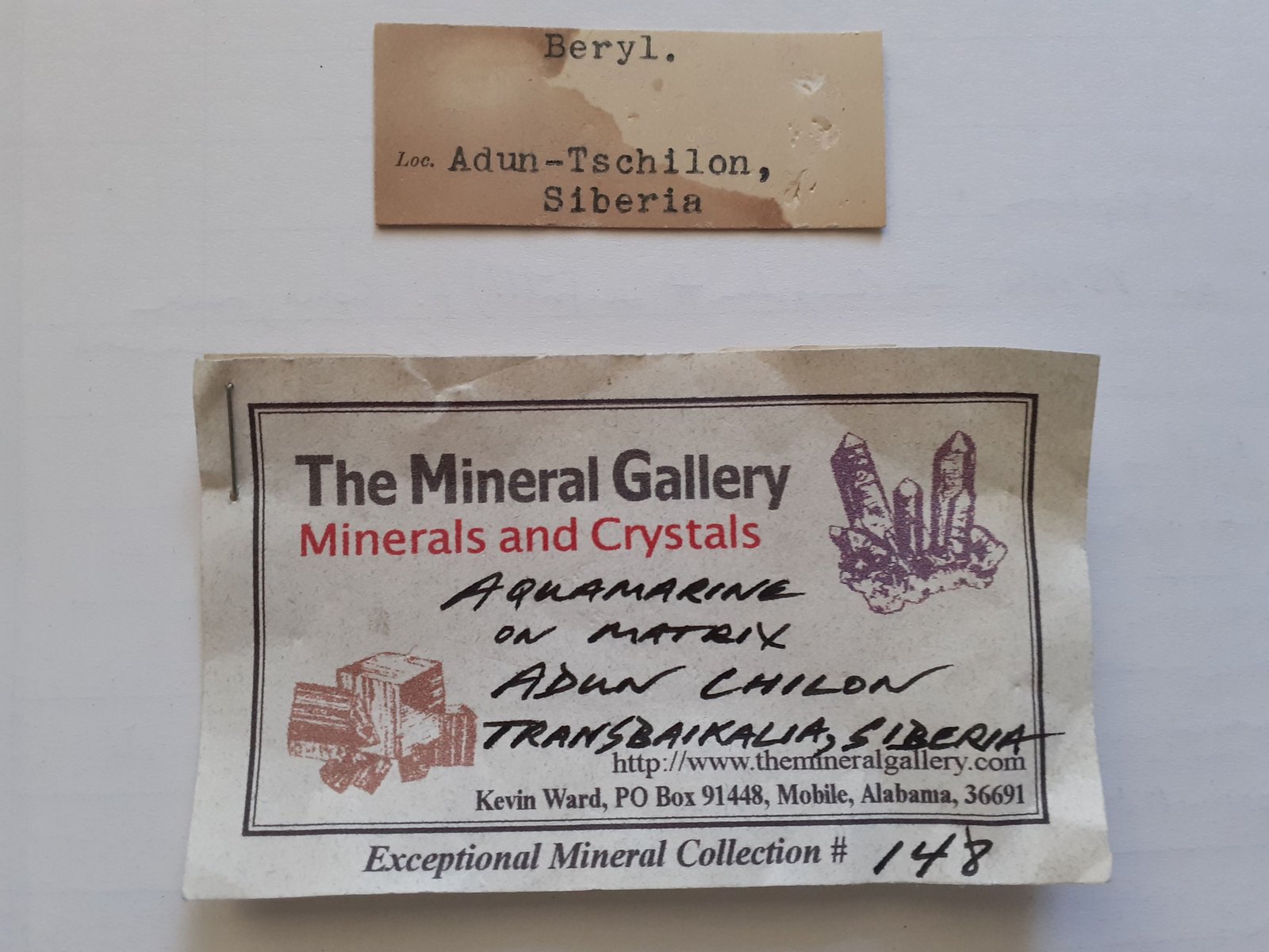 Label of the Aquamarine from Adun-Cholon
(Autor: Volkmar Stingl)