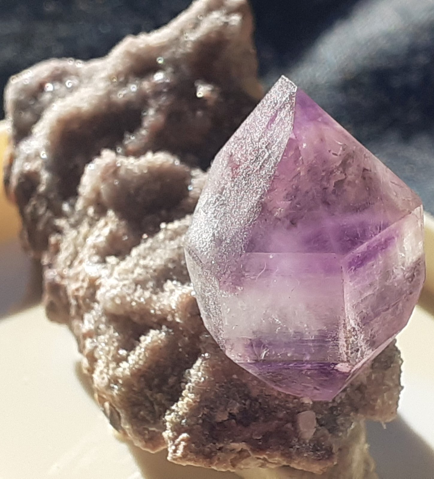 Quartz (variety amethyst)
4 x 1,5 cm
(Autor: Volkmar Stingl)