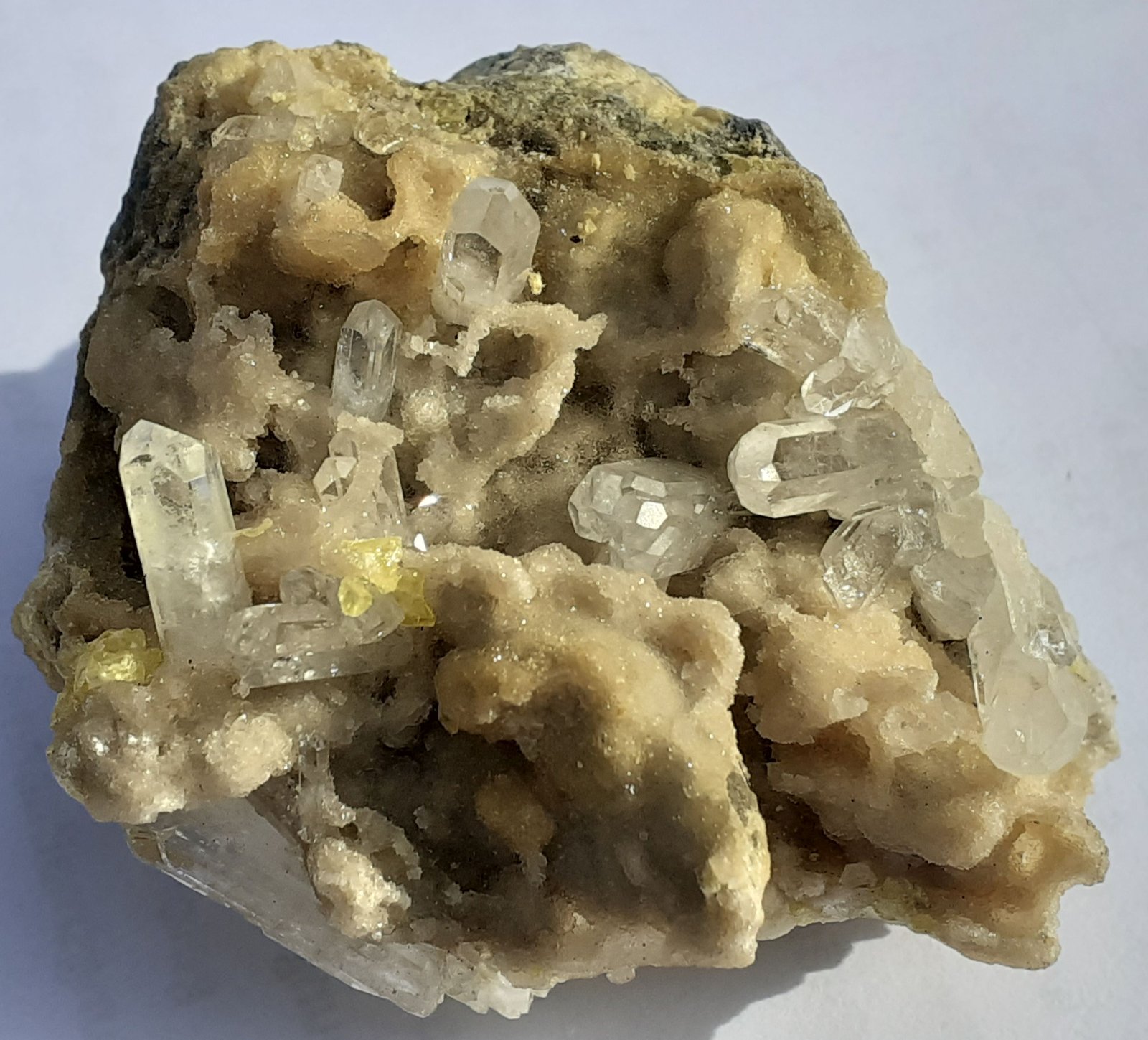 Celestine, Sulfur, Calcite
5 x 4,5 cm
(Autor: Volkmar Stingl)
