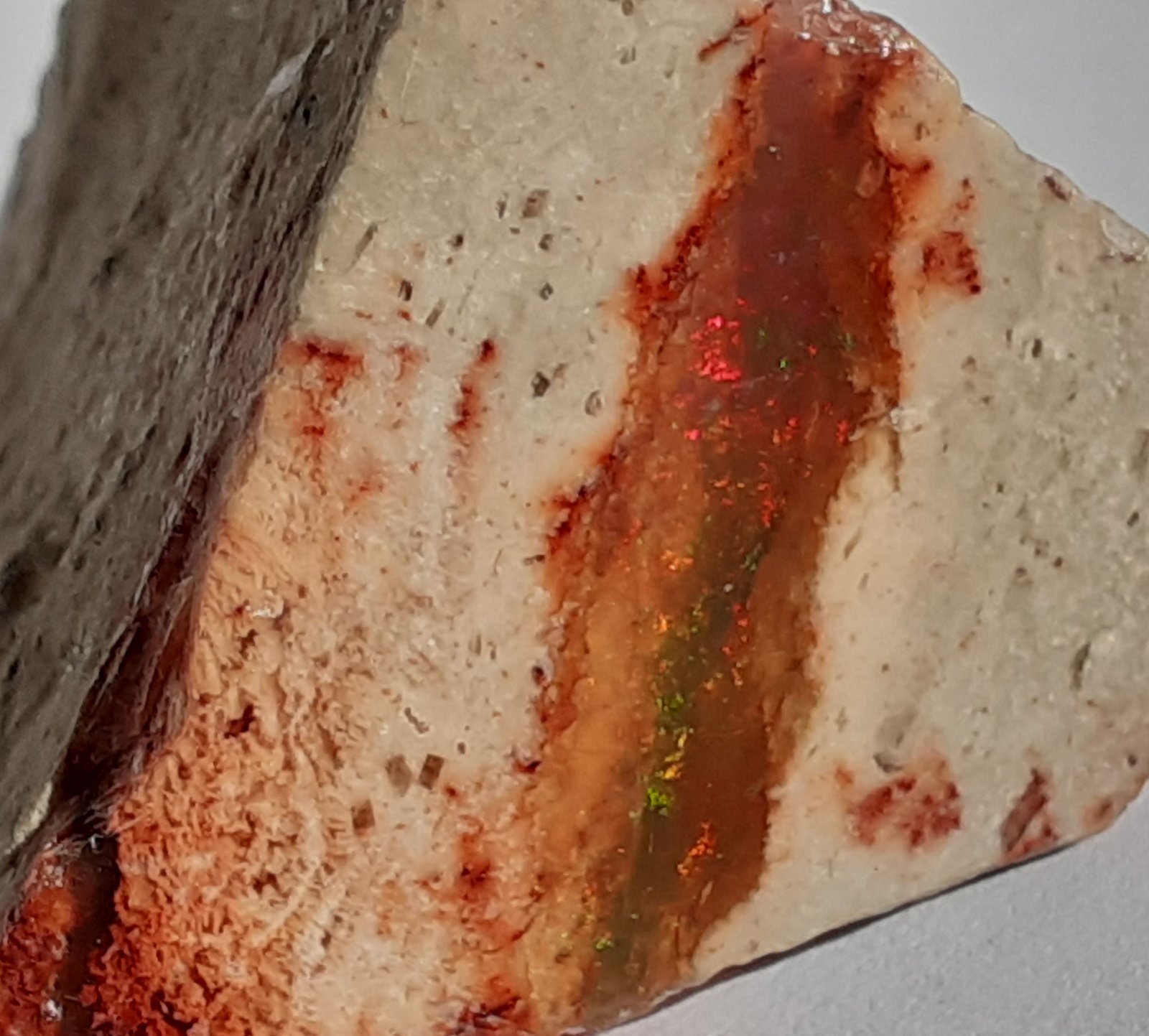 Opal (variety fire opal)
3 x 2 cm
(Autor: Volkmar Stingl)