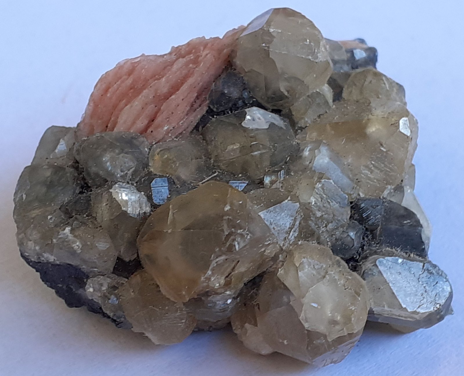 Cerussite, Baryte
3,5 x 3,5 cm
(Autor: Volkmar Stingl)