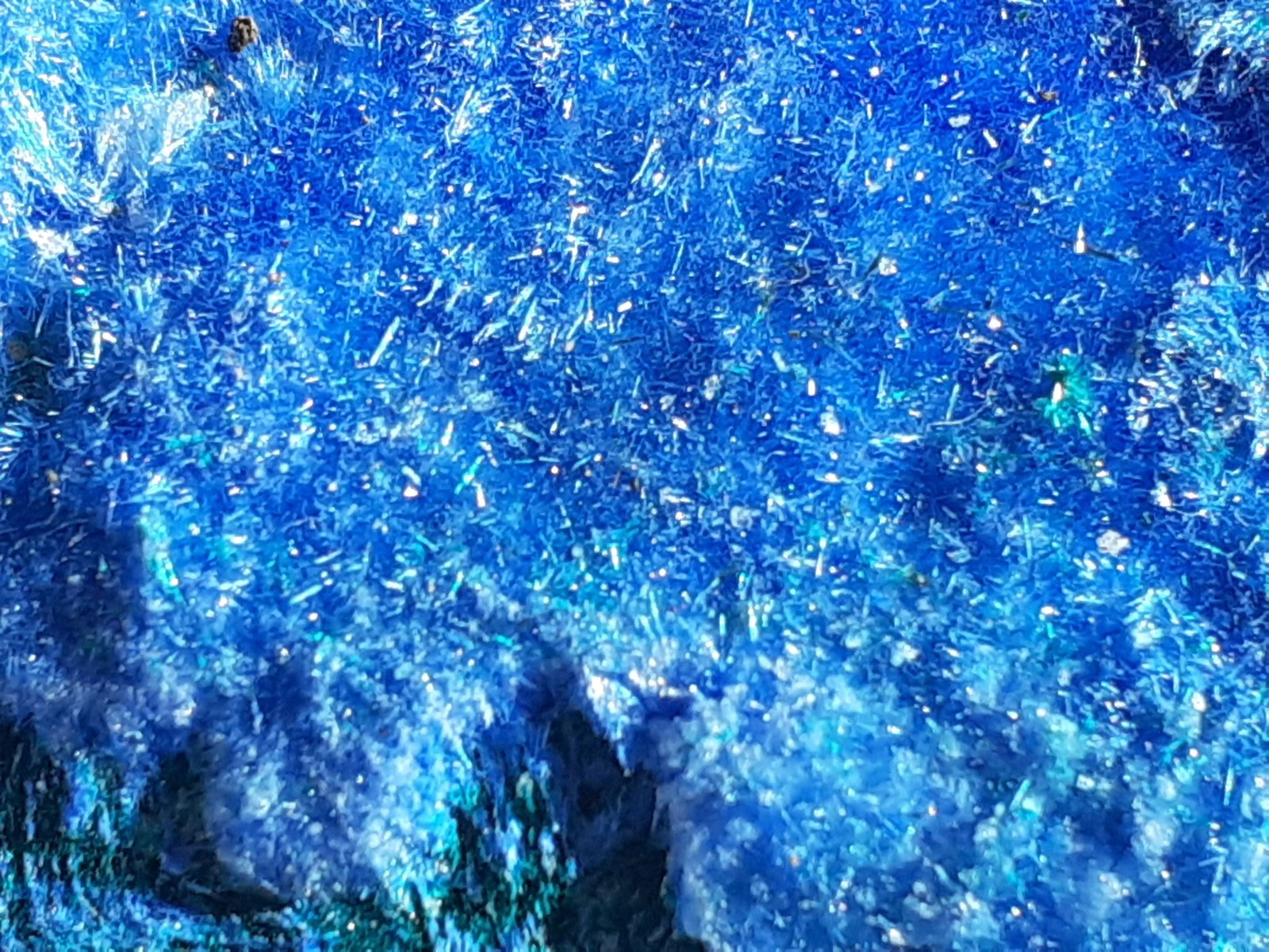 Cyanotrichite, Brochantite
6,5 x 5 cm
(Autor: Volkmar Stingl)