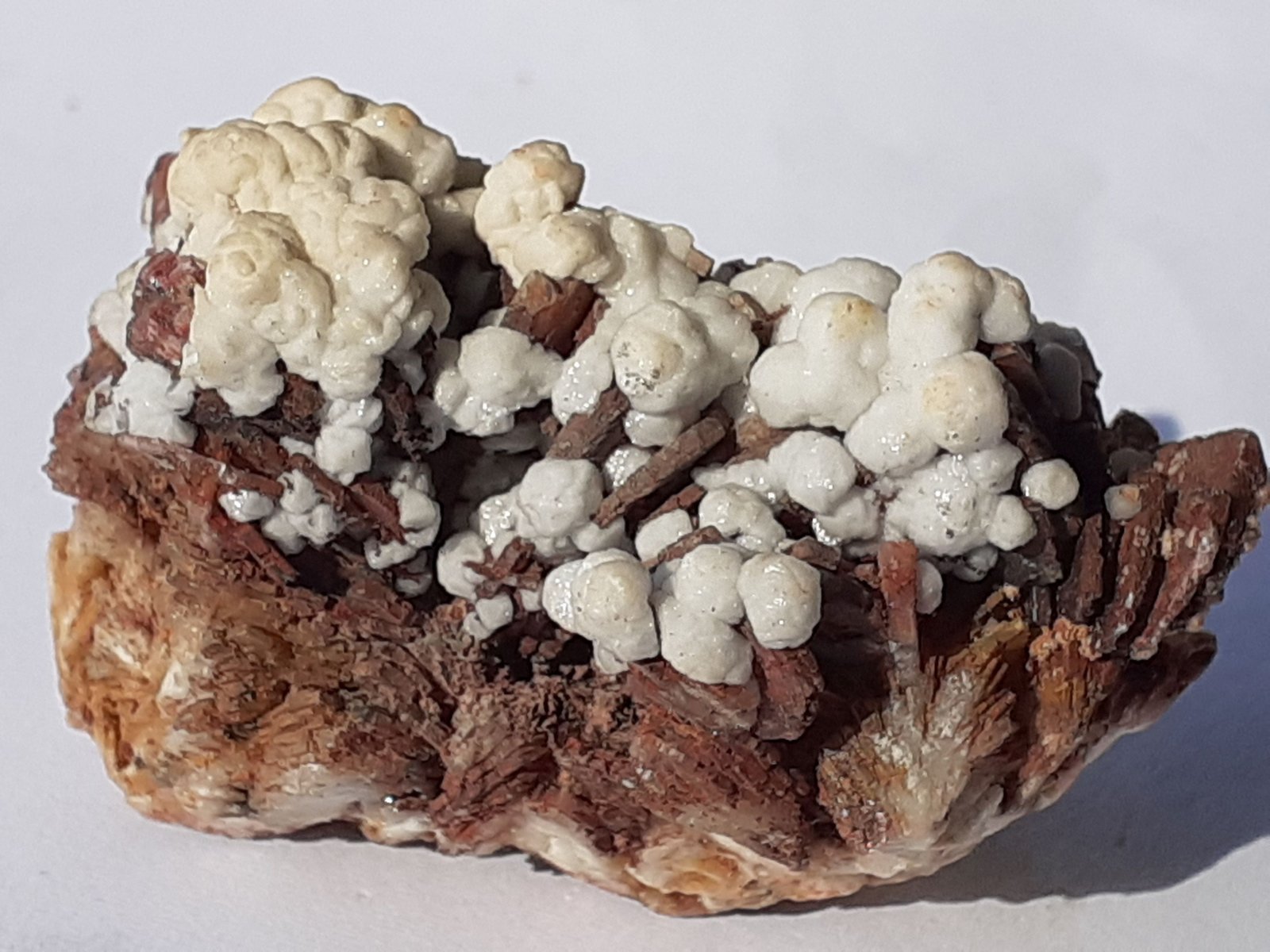 Aragonite, Baryte
4,5 x 2,5 cm
(Autor: Volkmar Stingl)