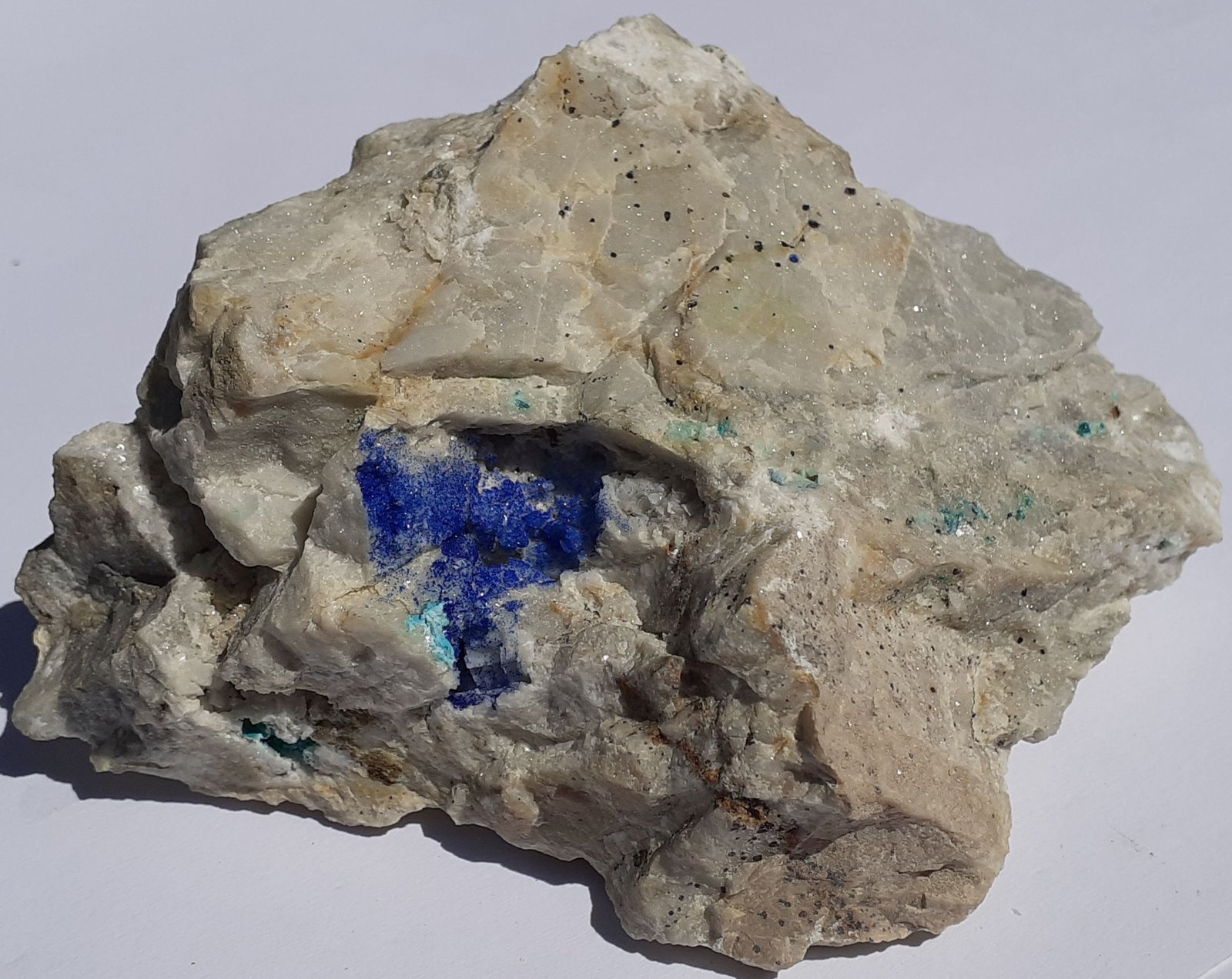 Azurite, Malachite, Dolomite
9 x 7 cm
(Autor: Volkmar Stingl)