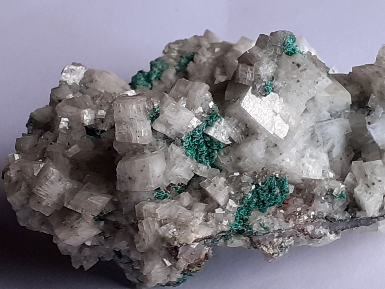 Calcite, Malachite, Duftite
8 x 7 cm
(Autor: Volkmar Stingl)