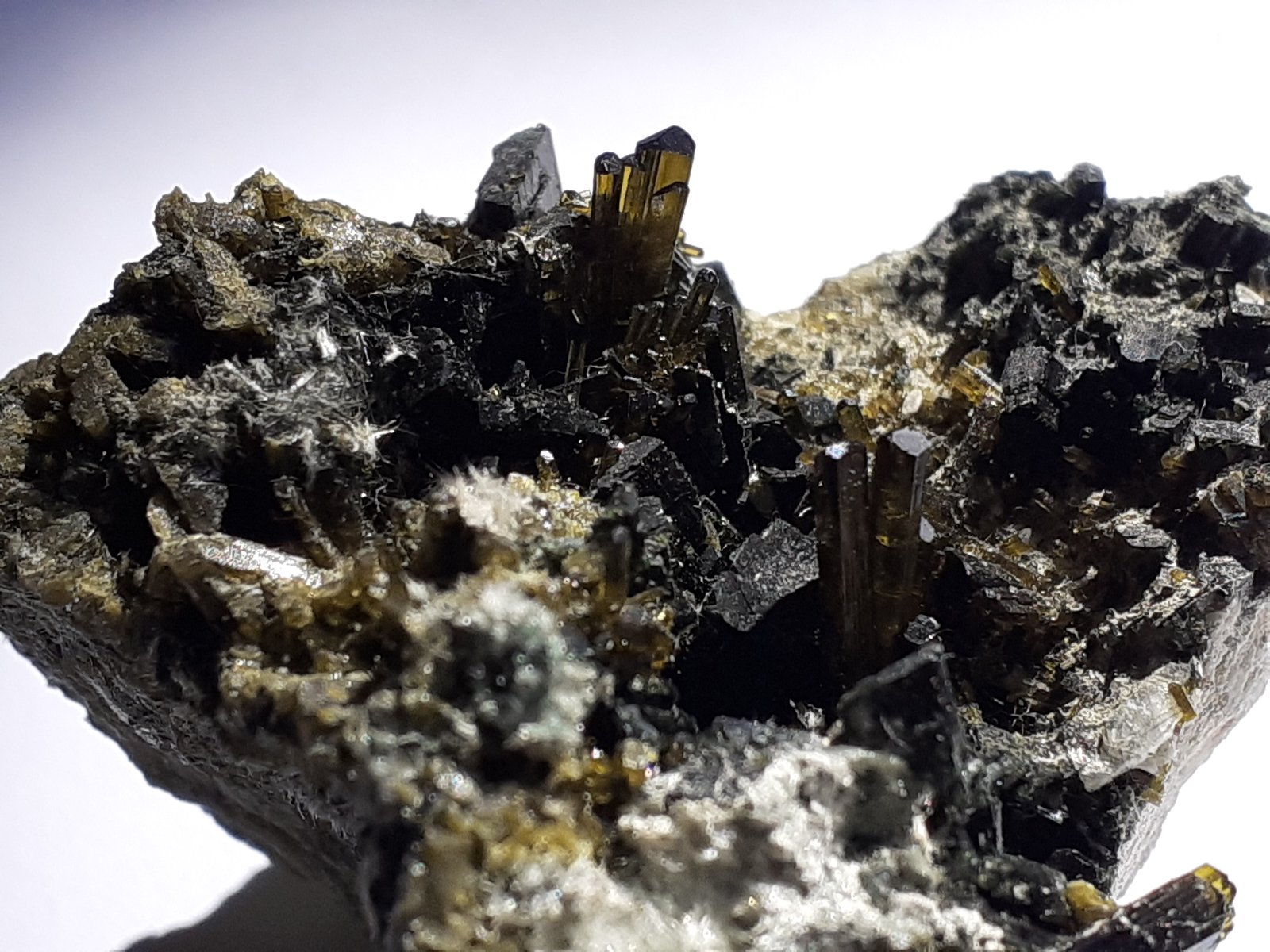 Epidote, Augite
3,5 x 3 cm
(Autor: Volkmar Stingl)
