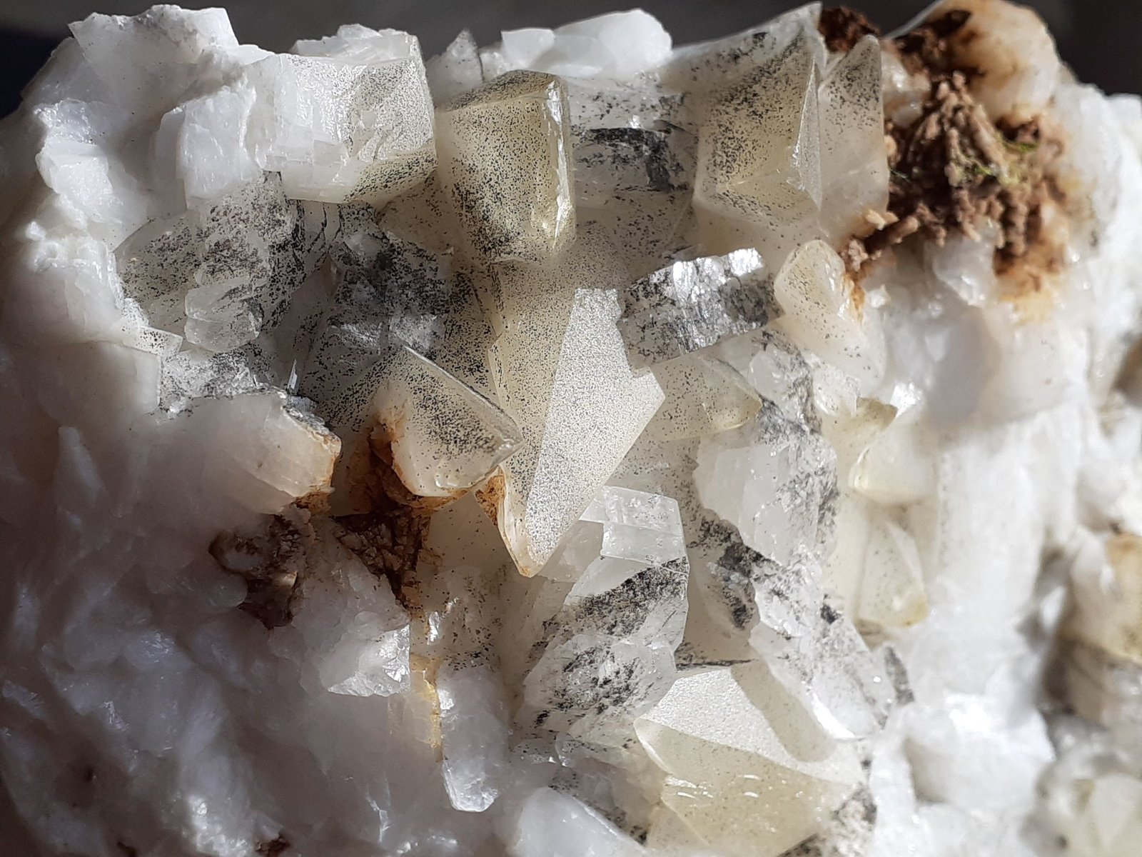Albite, Calcite, Siderite
12 x 9 cm
(Autor: Volkmar Stingl)