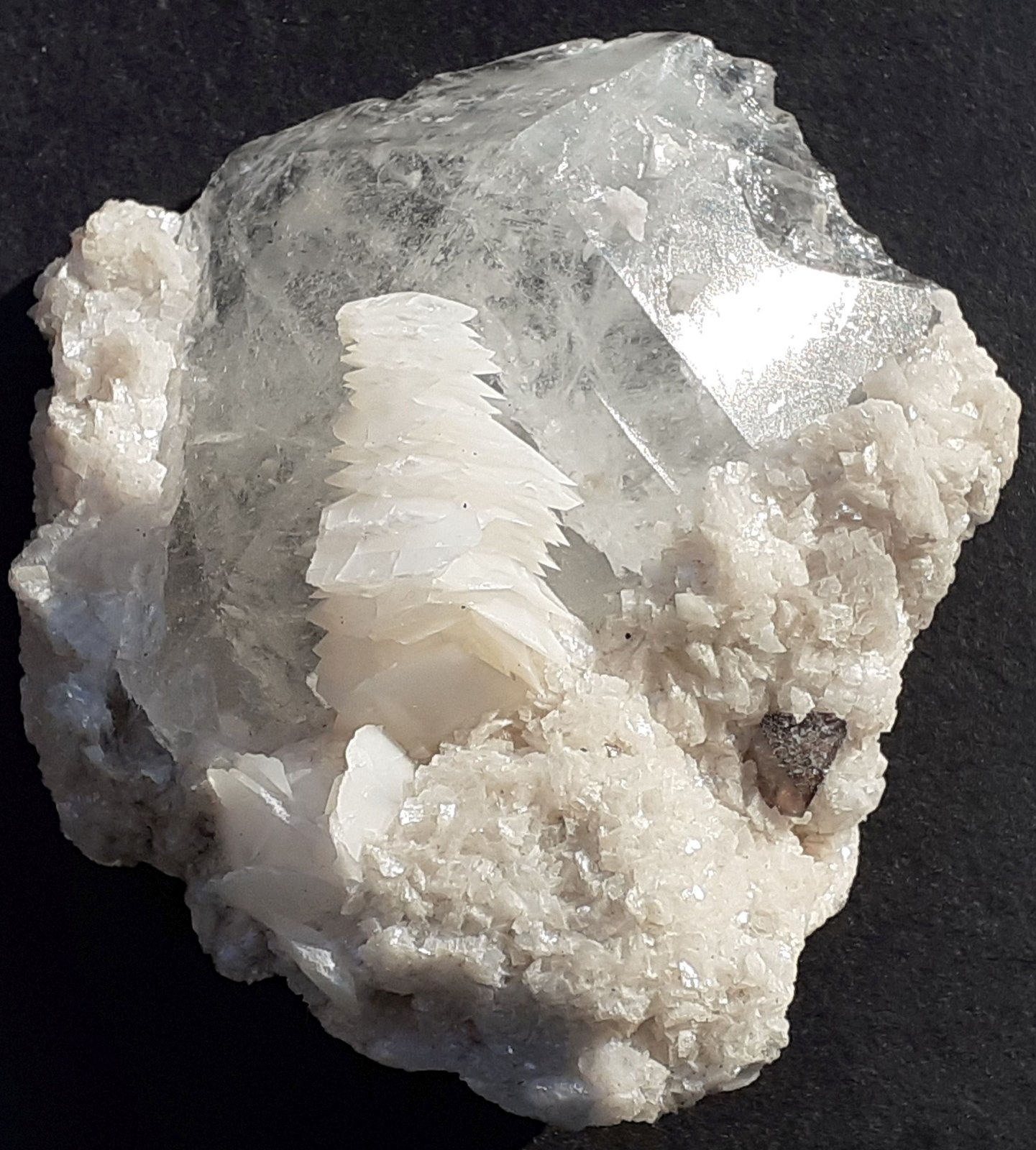 Scheelite, Calcite, Dolomite, Quartz
6 x 6 cm
(Autor: Volkmar Stingl)