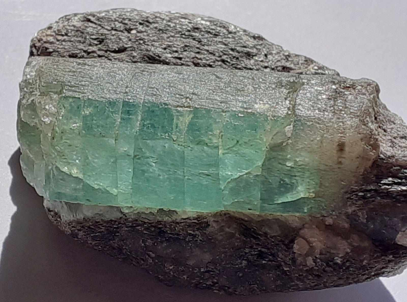 Beryl (variety emerald)
4 x 2,7 cm
(Autor: Volkmar Stingl)