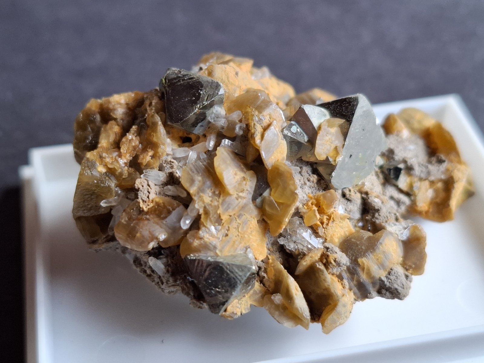 Pyrite, Siderite, Quartz
5 x 3 cm
(Autor: Volkmar Stingl)