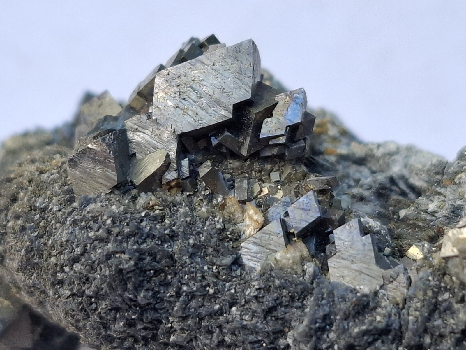 Arsenopyrite
Rotgülden, Muhr, Distrito Tamsweg, Salzburgo/Salzburg, Austria
4 x 2 cm
(Autor: Volkmar Stingl)