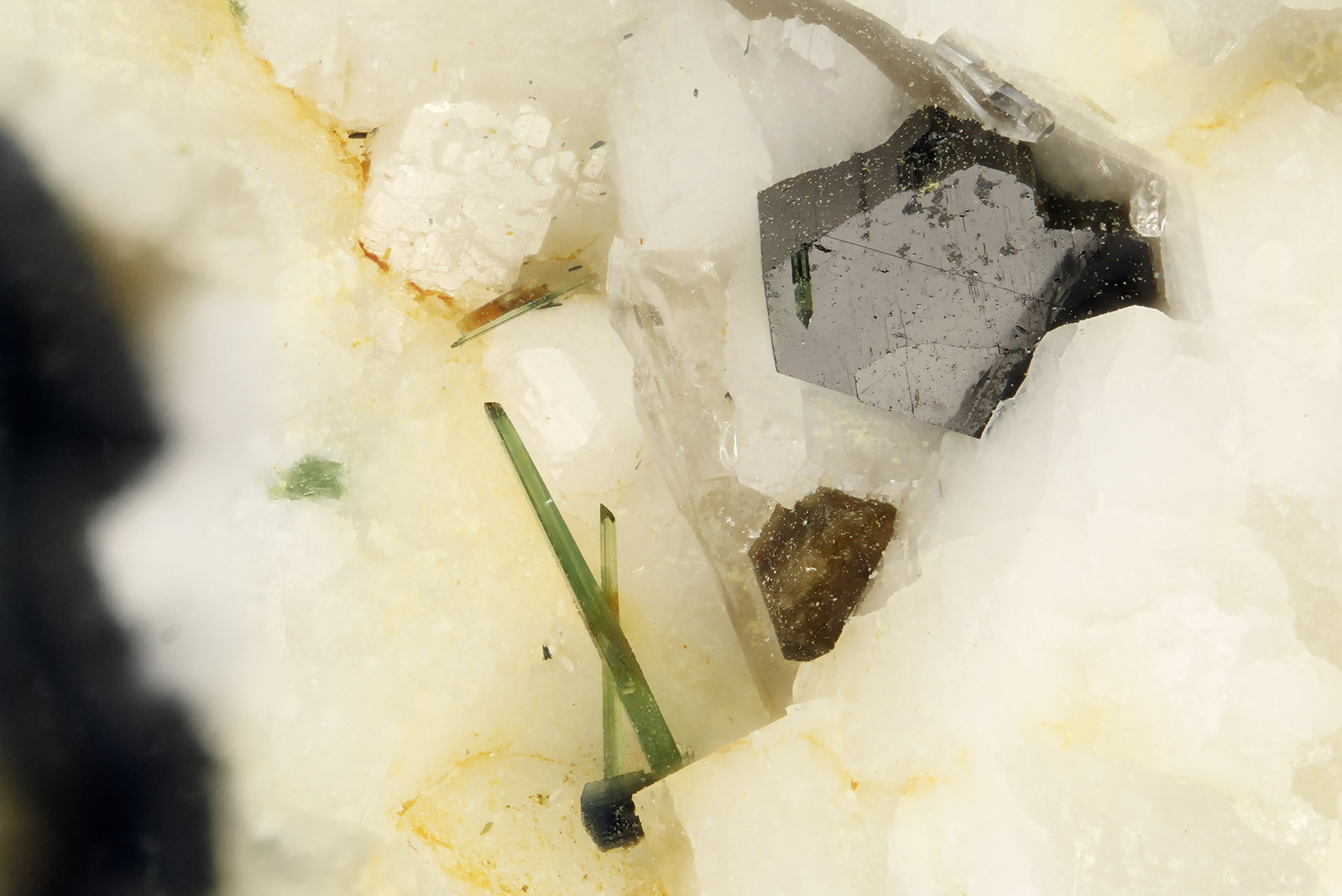 Aegirine, Zircon, Arfvedsonite
FOV = 2.8 mm
(Autor: Doug)