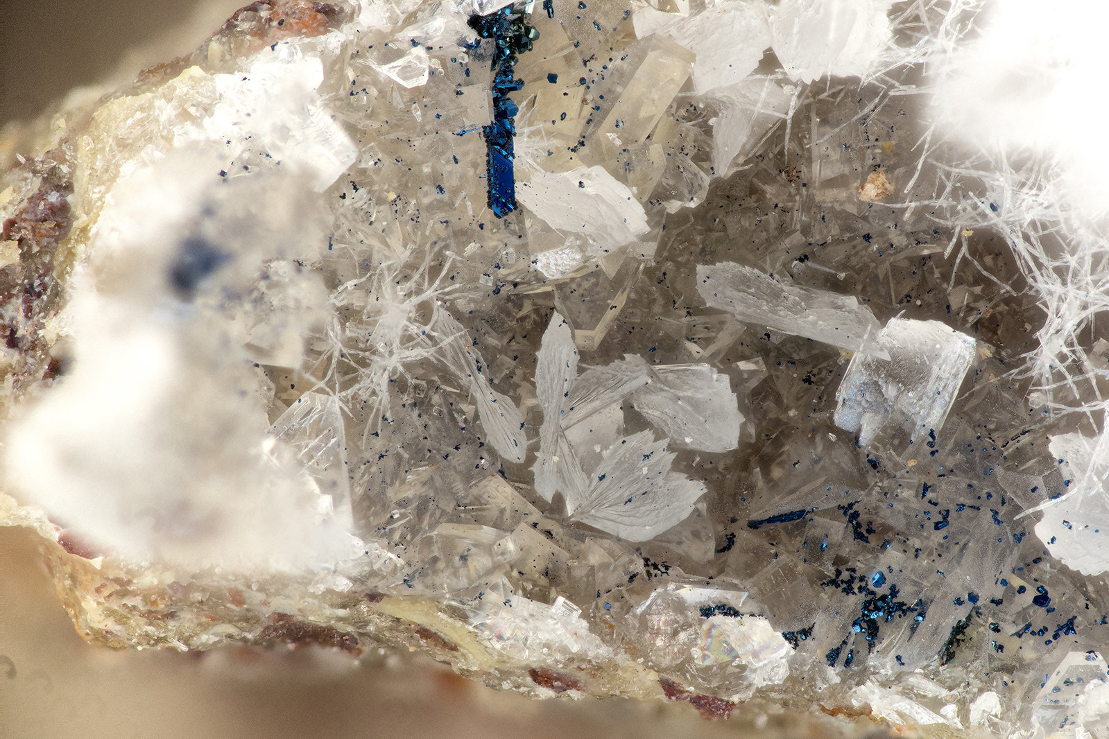 'Thomsonite', Chalcocite, 'Heulandite', Mesolite
FOV = 3.4 mm
(Autor: Doug)