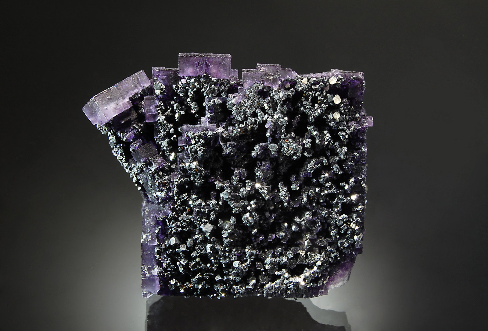 Fluorite and Galena
6.7 x 7.7 cm
(Autor: Michael Shaw)