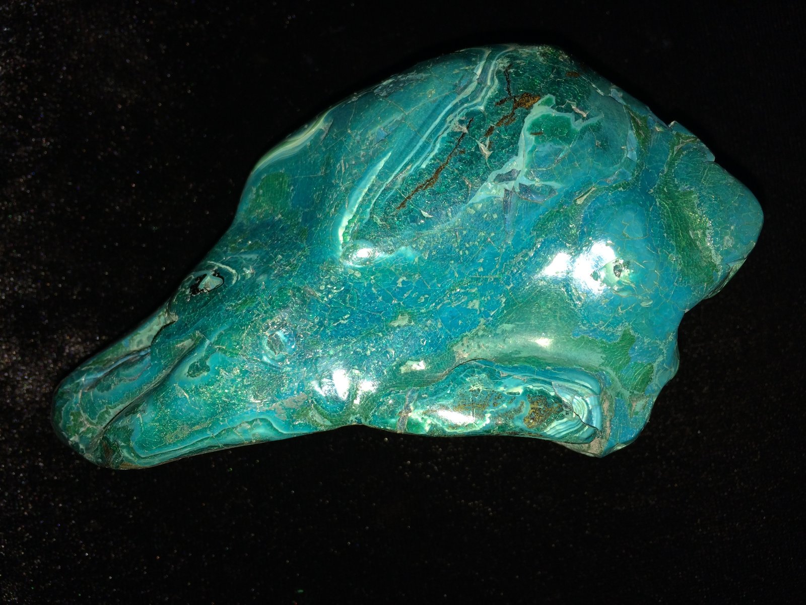 Chrysocolla
118 mm x 75 mm x 38 mm
(Autor: Robert Seitz)