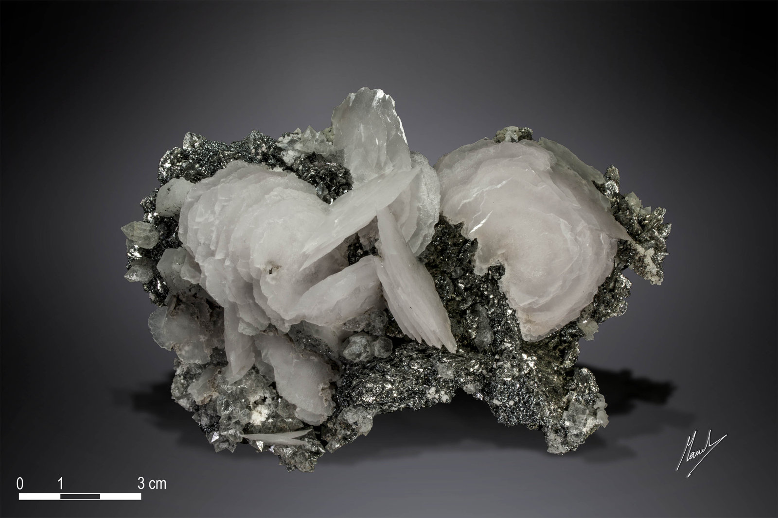 Calcite on Löllingite
130 x 89 mm
(Autor: Manuel Mesa)