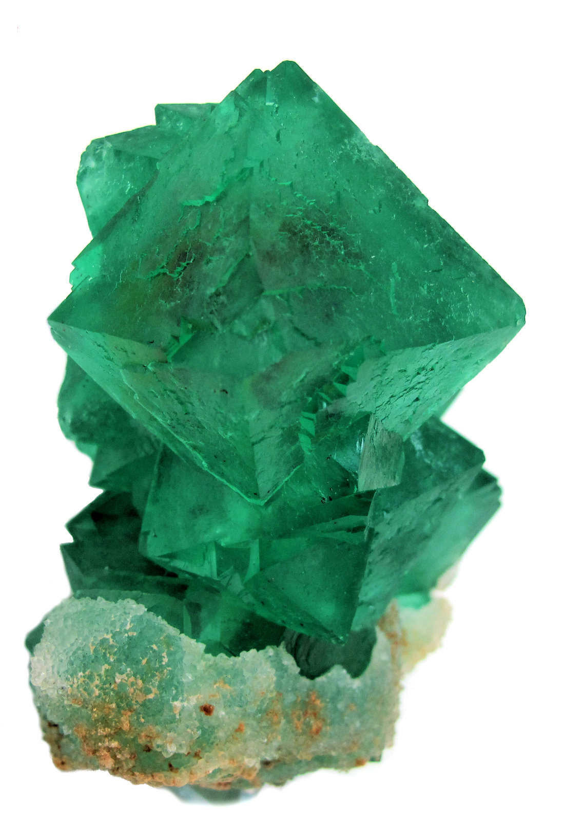 Fluorite, Quartz
110mm x 90mm x 55mm. Main crystal size: 48mm tall, 37mm on edge
(Autor: Carles Millan)