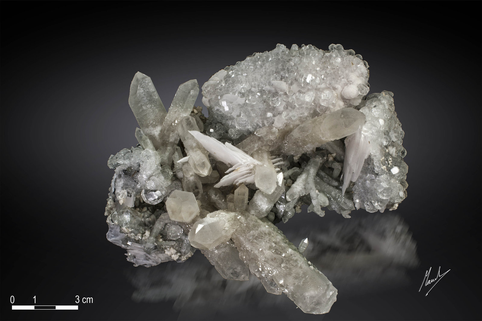 Quartz with Calcite and Fluorite
145 x 118 mm
(Autor: Manuel Mesa)