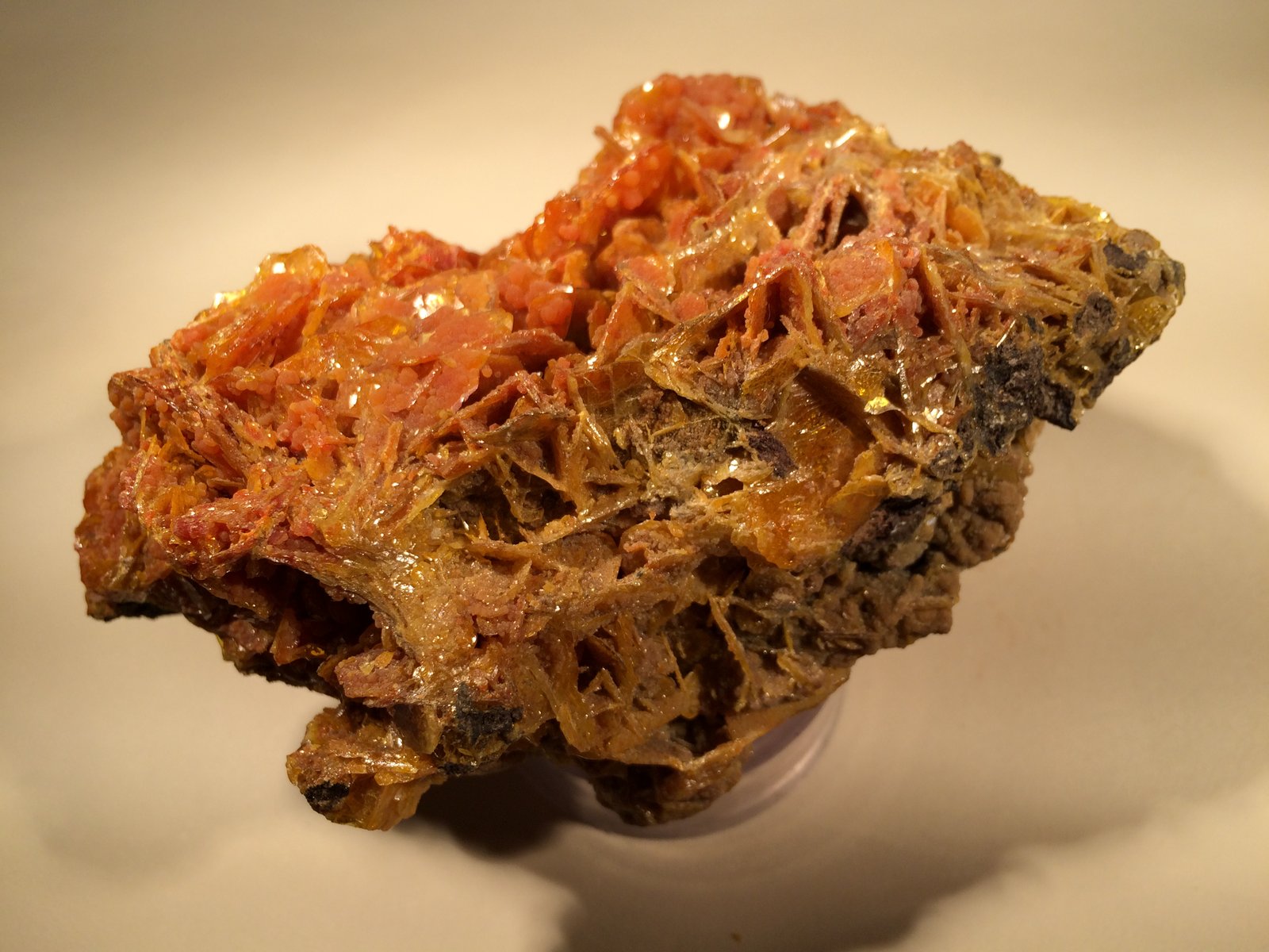 Wulfenite, Mimetite
110 mm x 60 mm x 55 mm
(Autor: Robert Seitz)