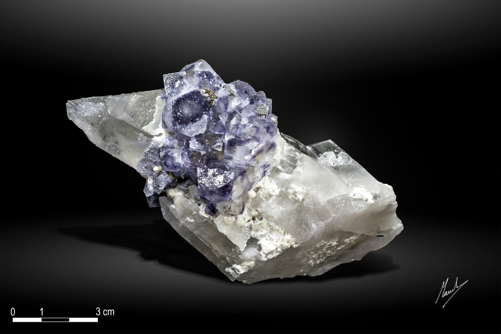 Fluorite on Quartz
122 x 62 mm
(Autor: Manuel Mesa)