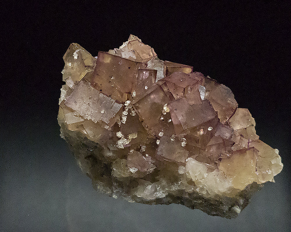 Fluorite, Quartz
7.5 X 5.5 cm
(Autor: Richard Arseneau)