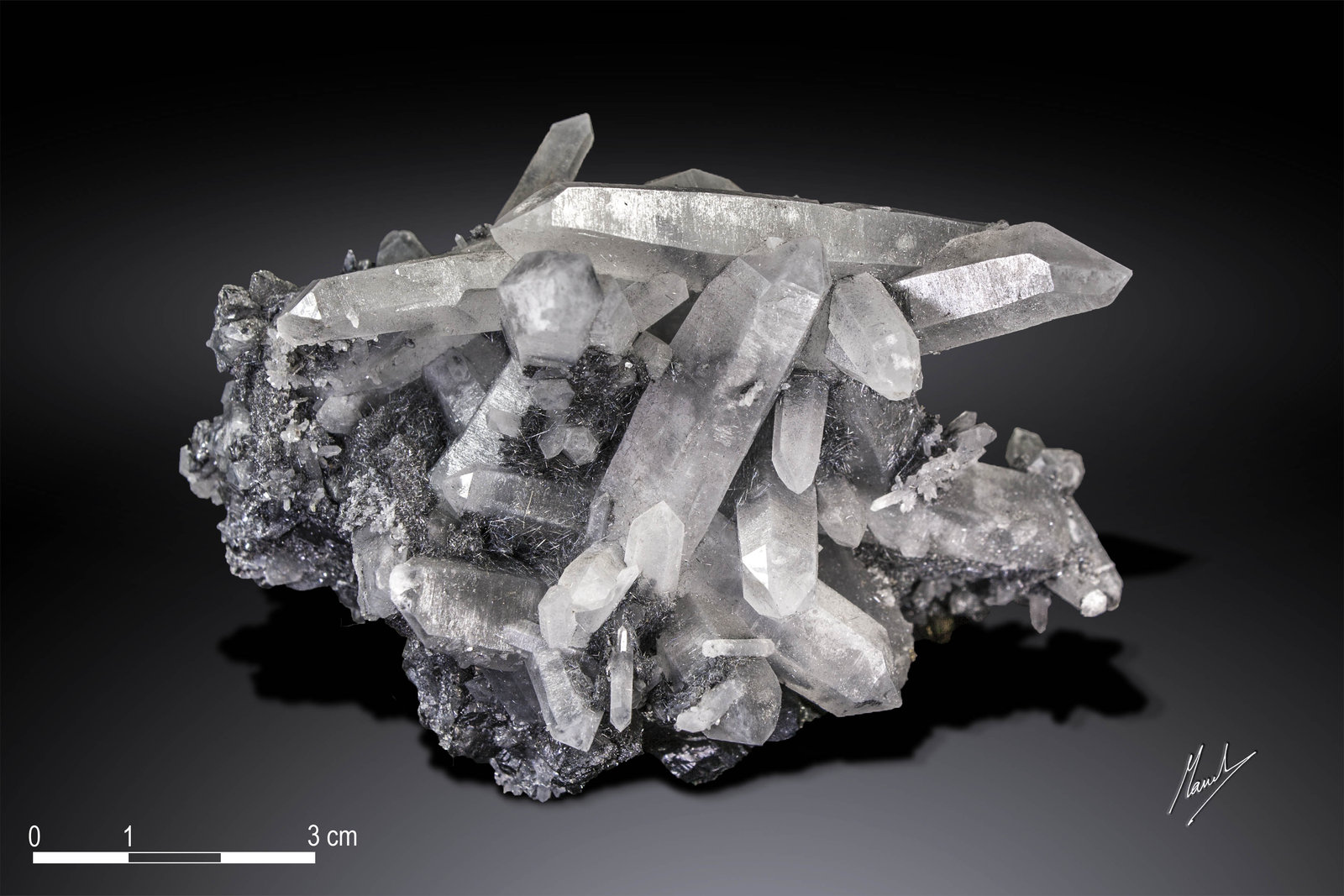 Jamesonite on quartz
100 x 65 mm
(Autor: Manuel Mesa)