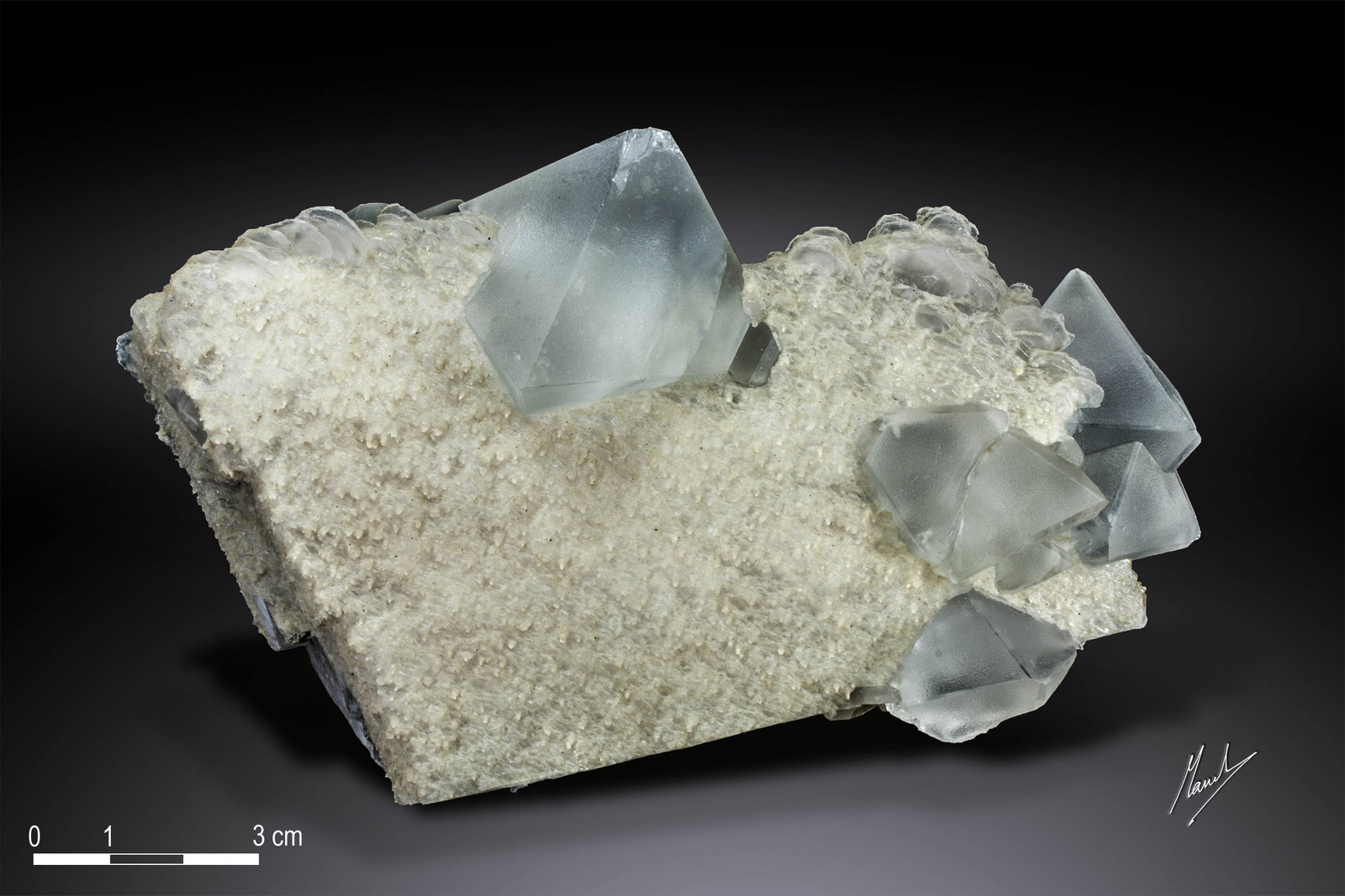 Fluorite on Calcite
142 X 87 mm
(Autor: Manuel Mesa)